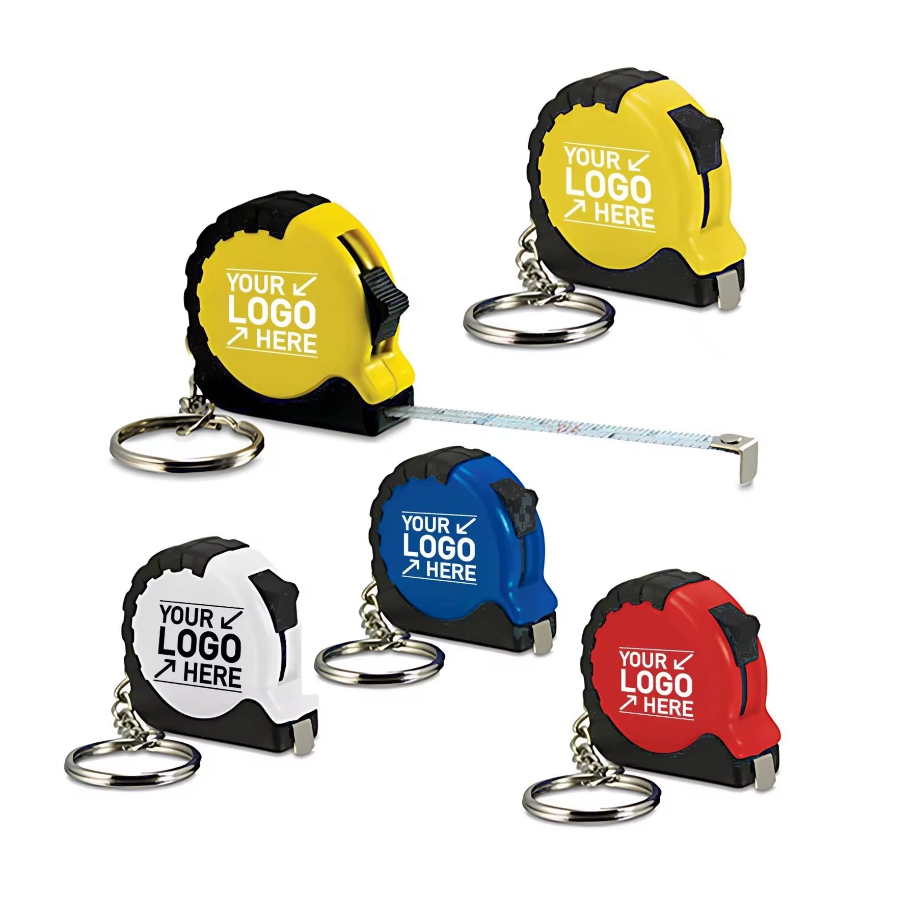 Mini Retractable Tape Measure Keychain