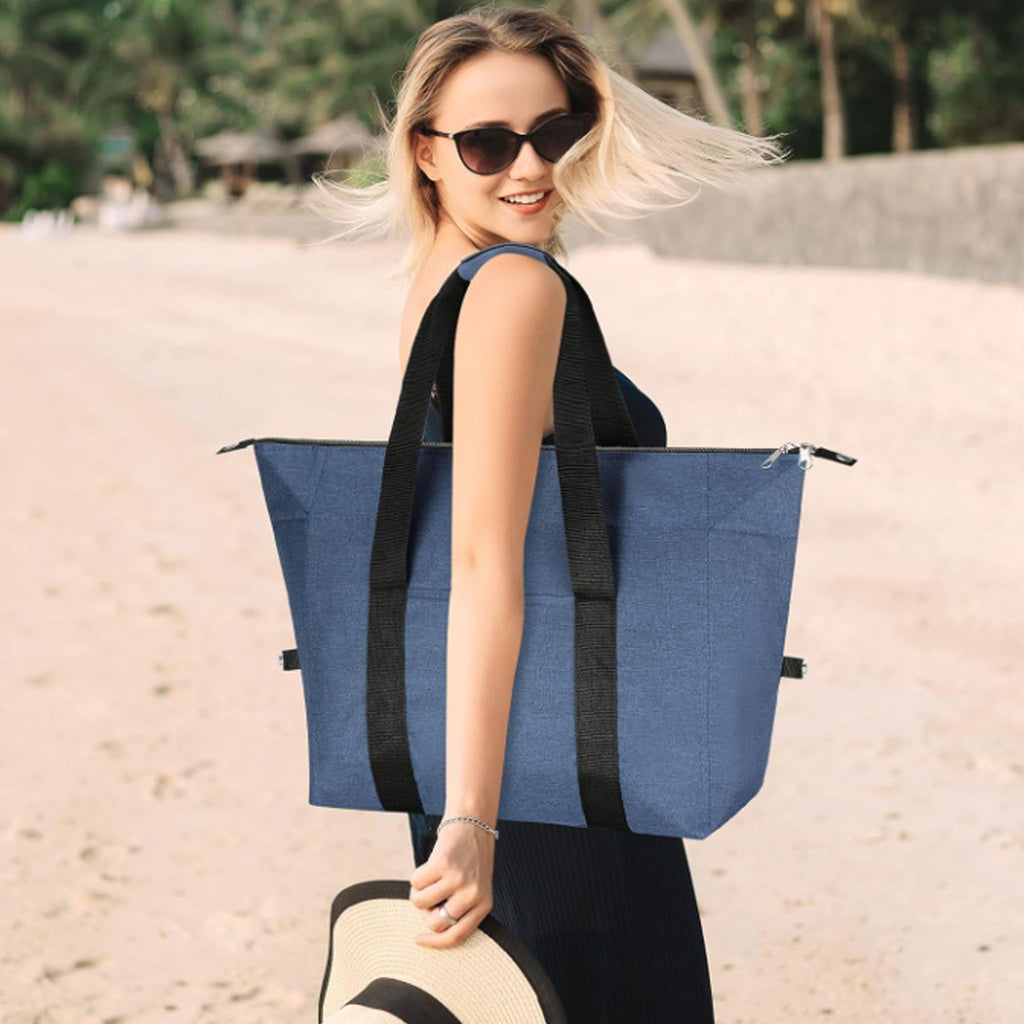 Sustainable Tote Cooler Bag With Zipper