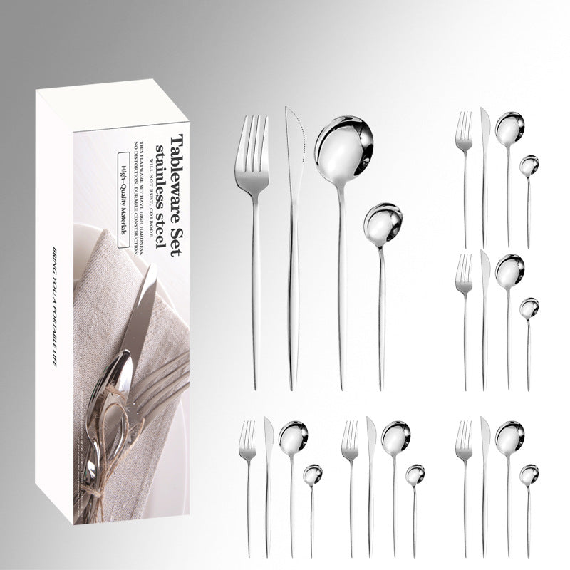 24 Pieces Stainless Steel Cutlery Set