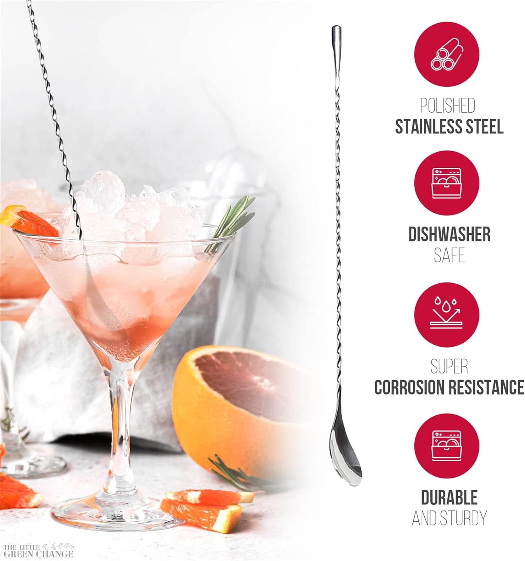 12 Inches Stainless Steel Mixing Spoon