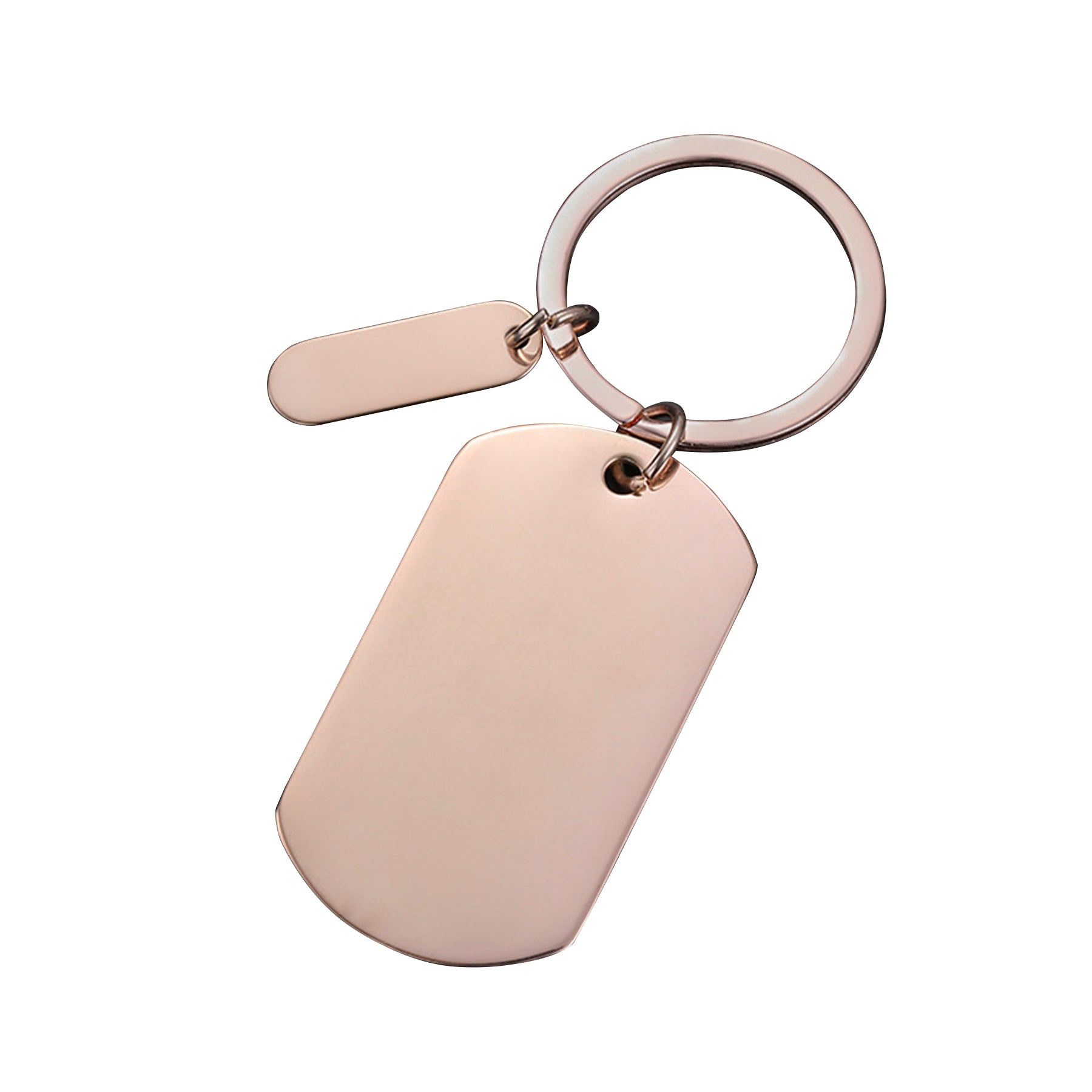 Stainless Steel Dog Tag Keychain