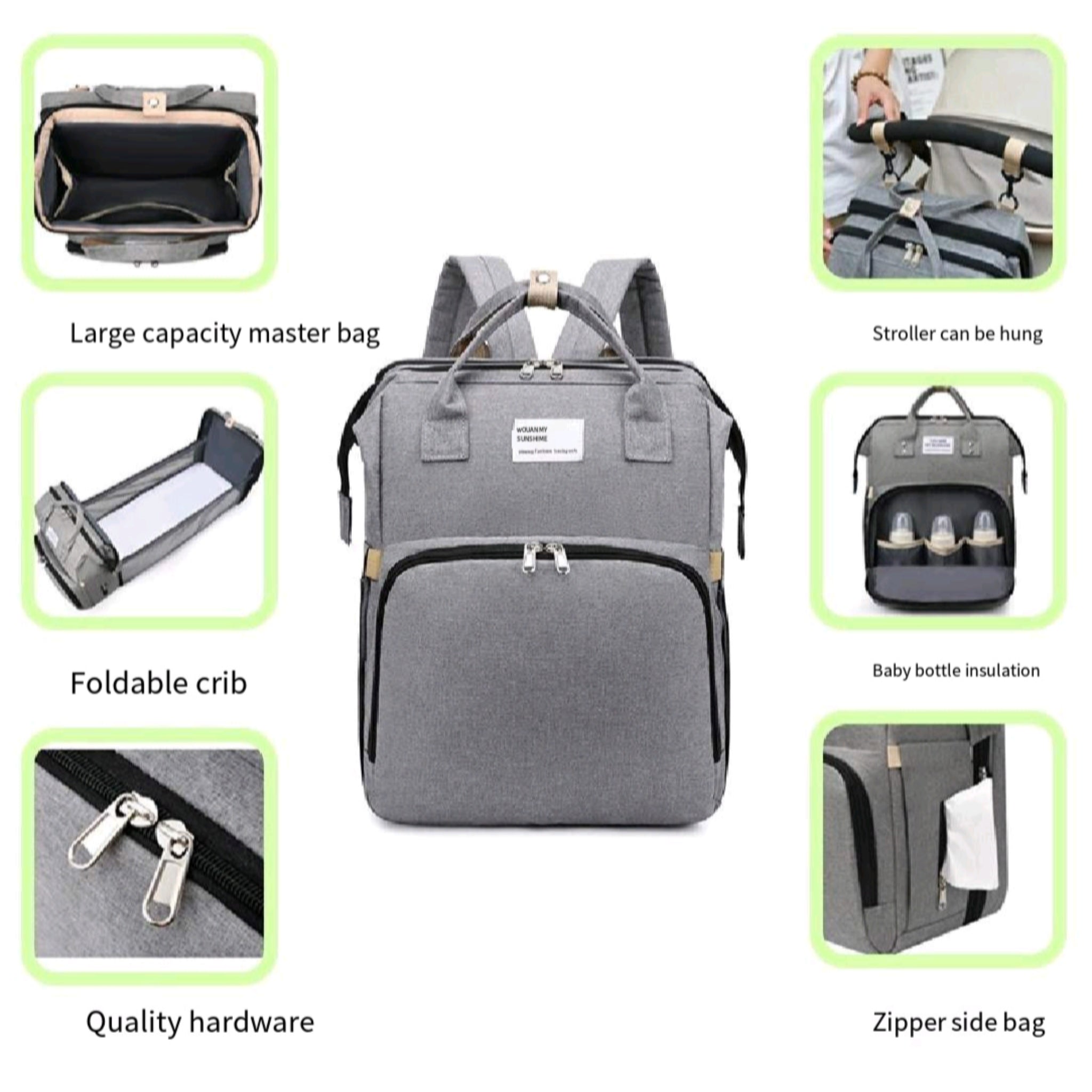 Integrated Mummy Bag With Baby Bed Function