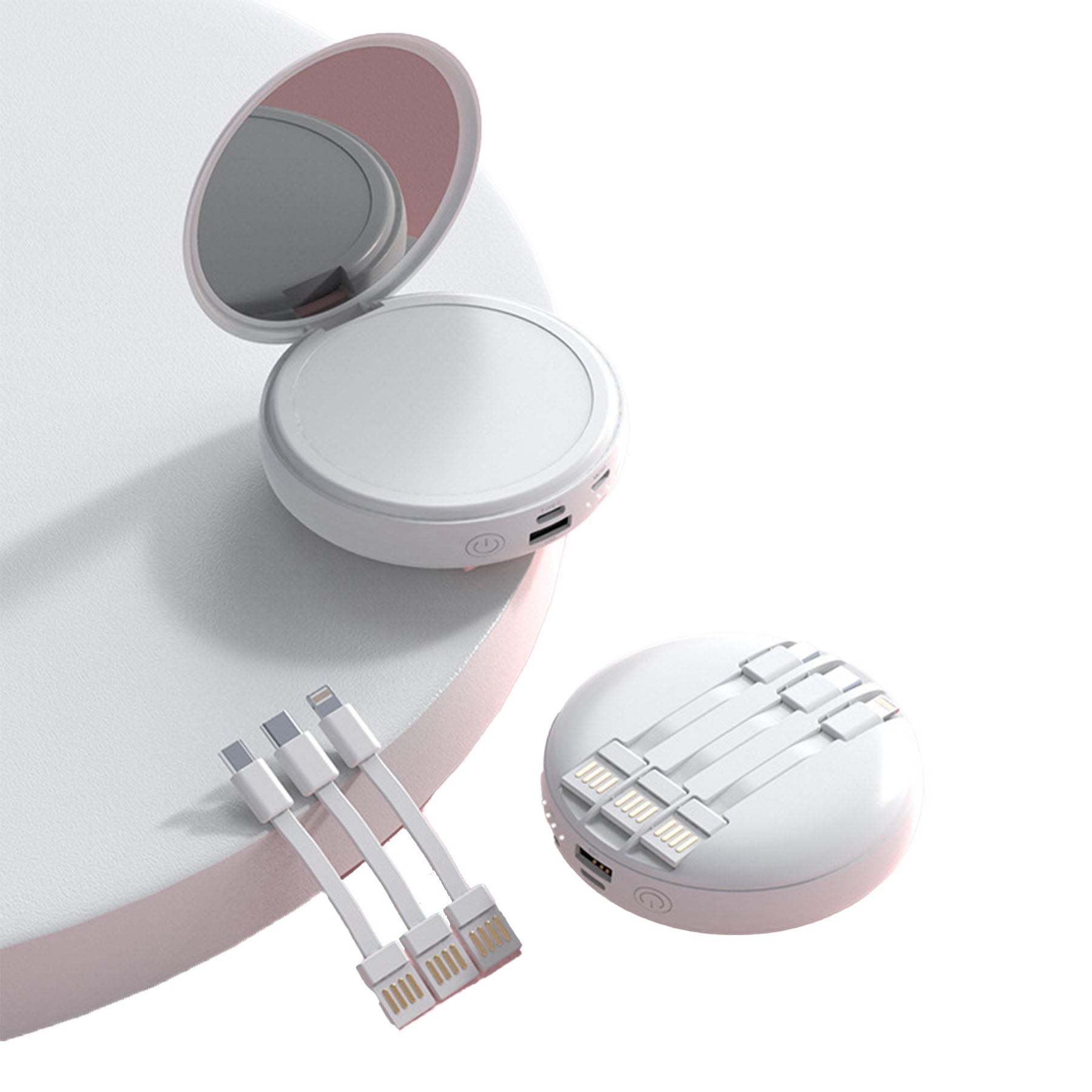 20000mAh LED Makeup Mirror Power Bank