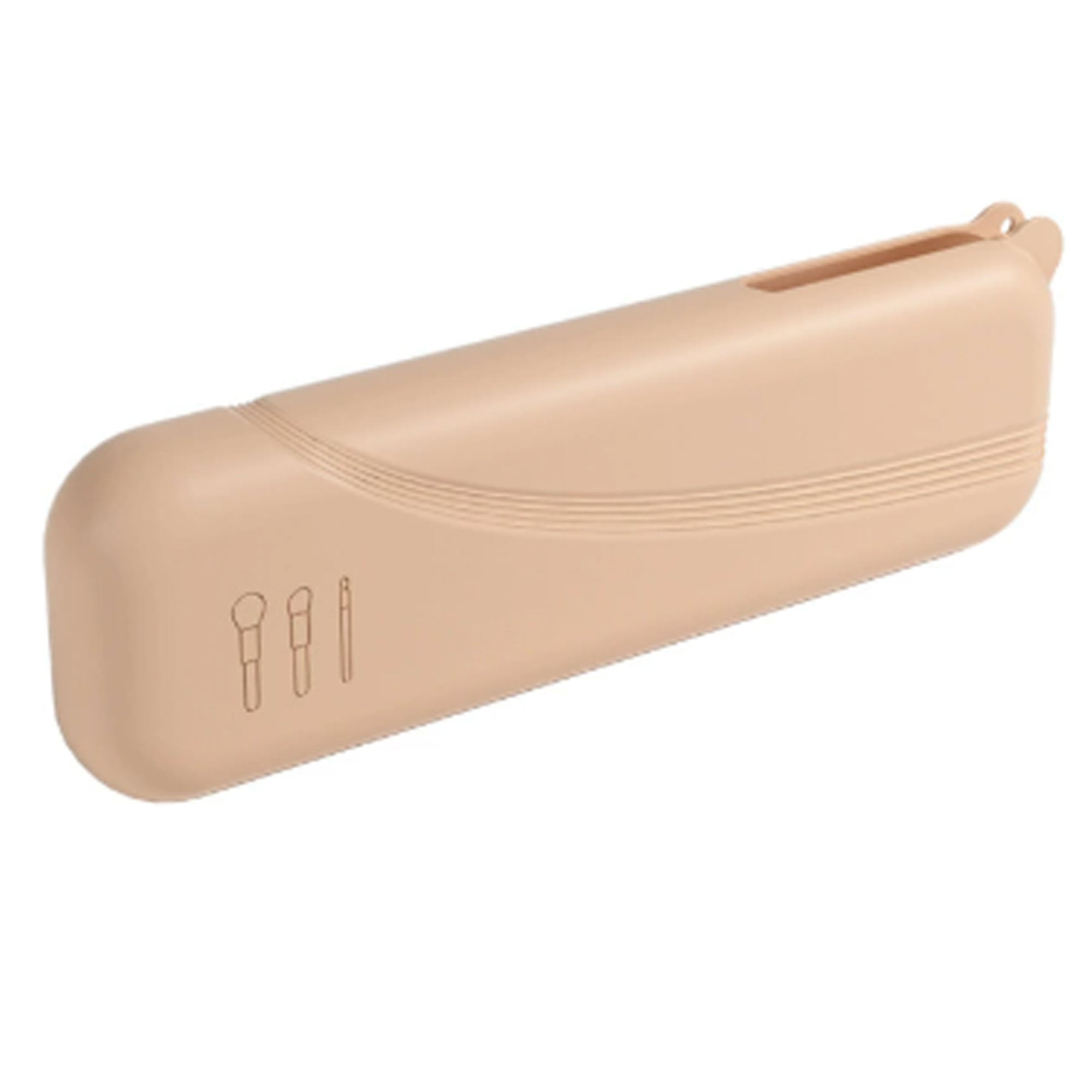 Silicone Makeup Brush Storage Case with Snap Design