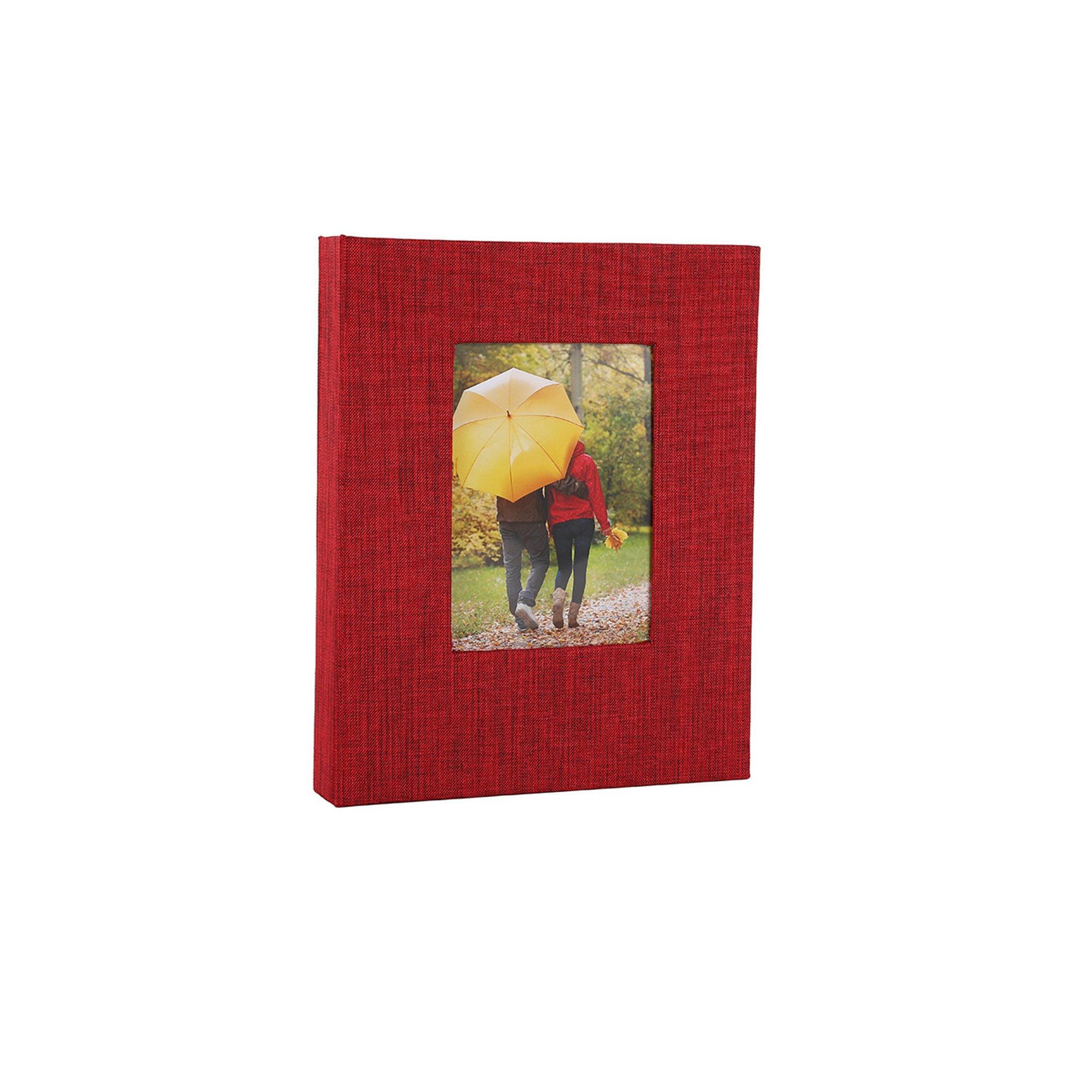 Fabric Linen Hardcover Photo Album 4x6 Inch Window Scrapbook
