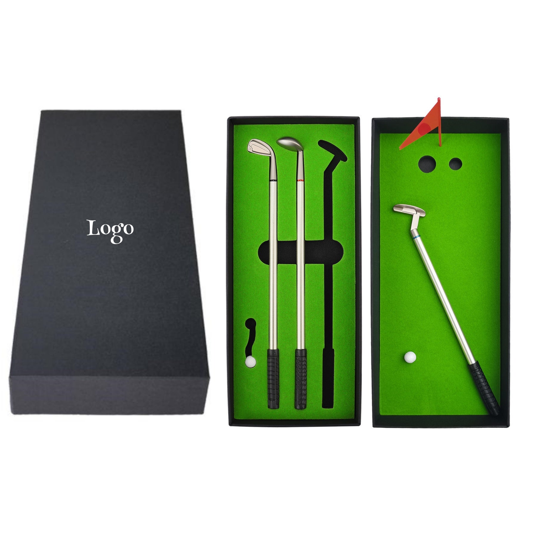 Mini Desktop Golf Ballpoint Pen Set