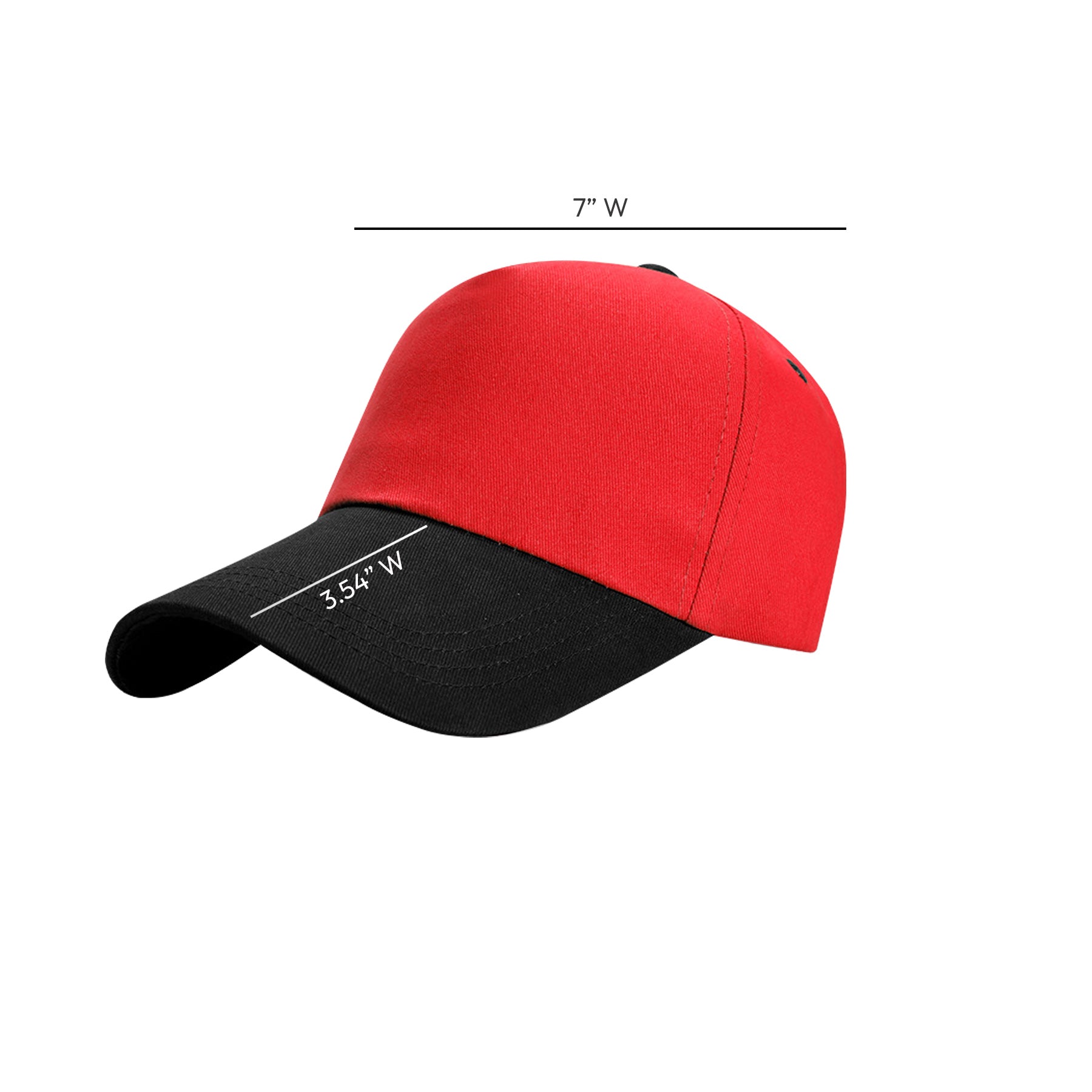 Color Contrast Cotton Ballcap With Adjustable Strap