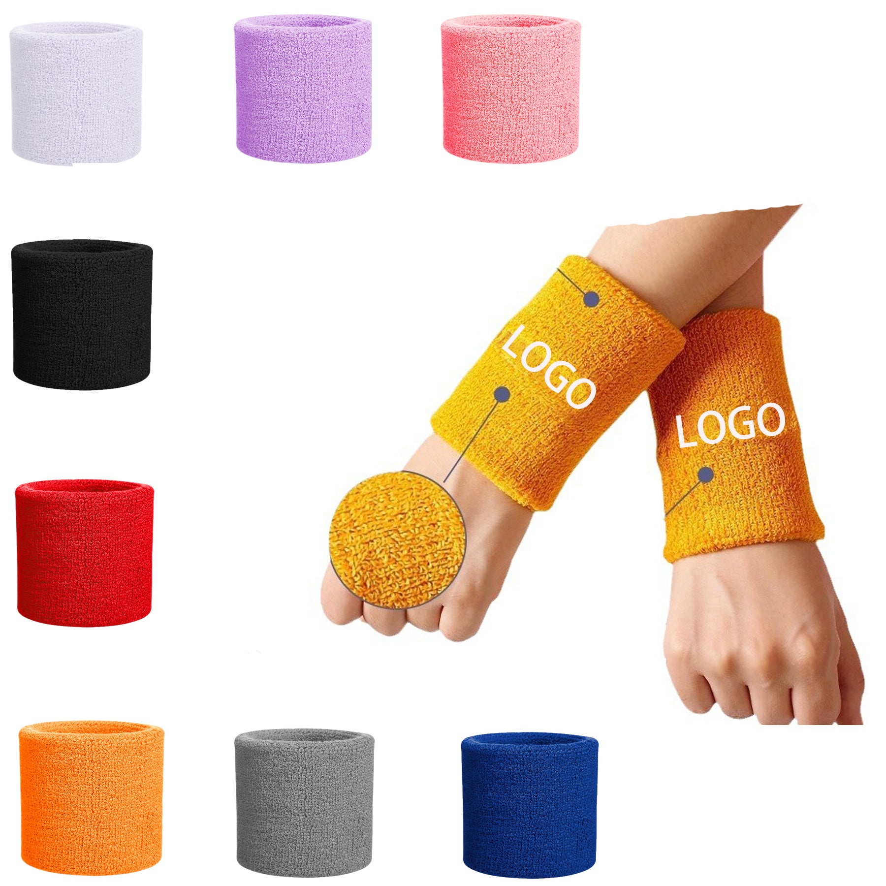 Knitted Sports Wristband Absorbs Sweat