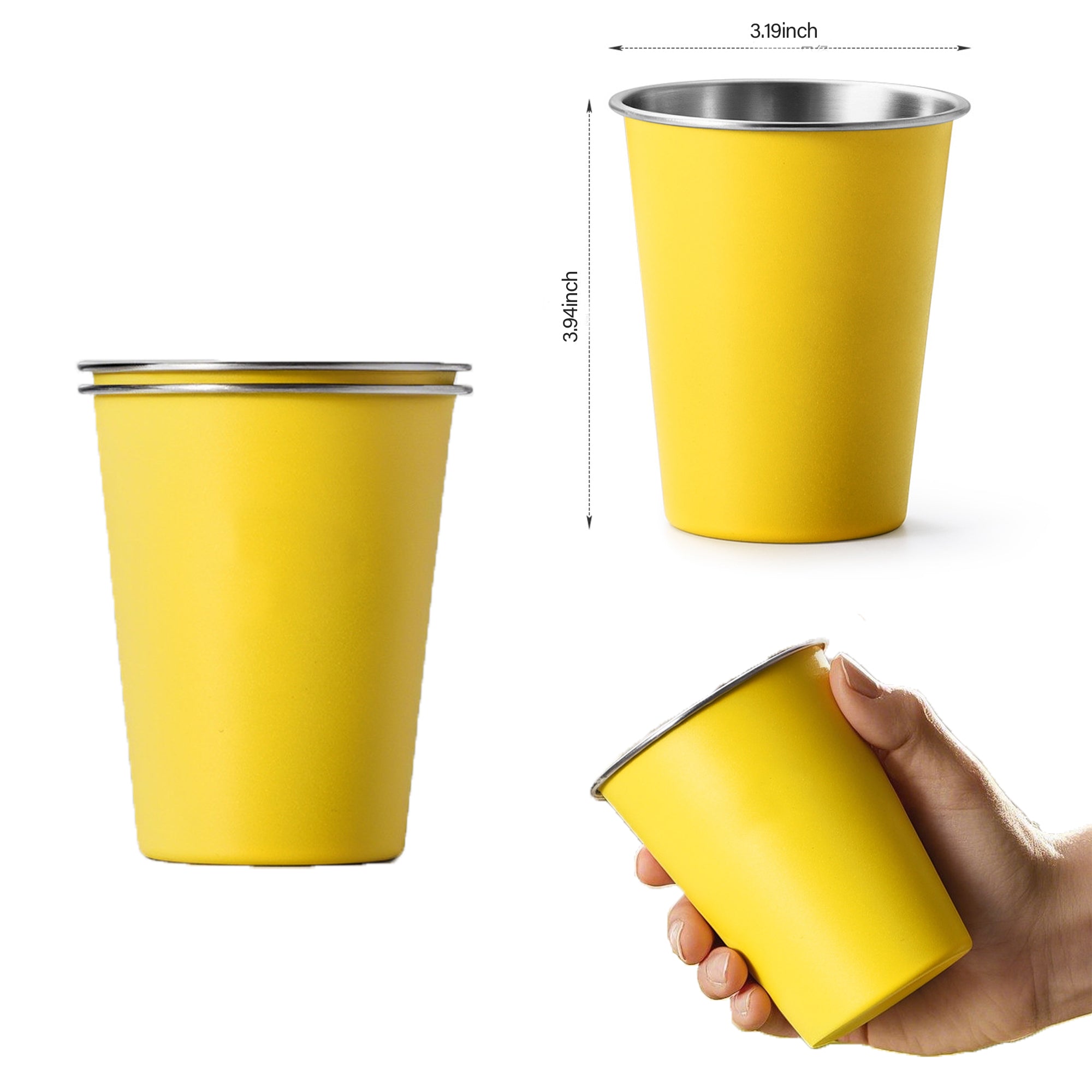 Stainless Steel Pint Cups