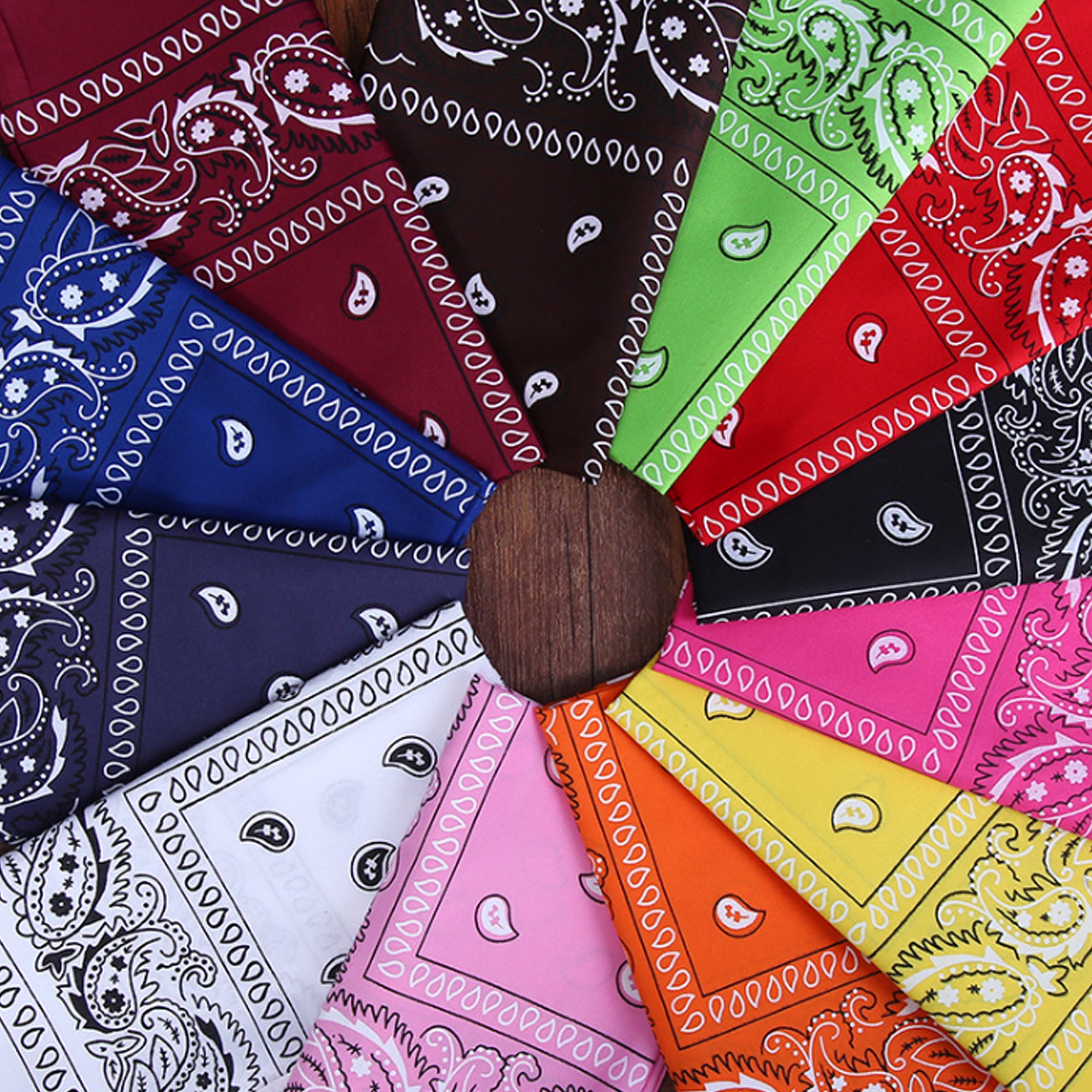 Paisley Pattern Bandanas Face Mask Square Scarf Headwear