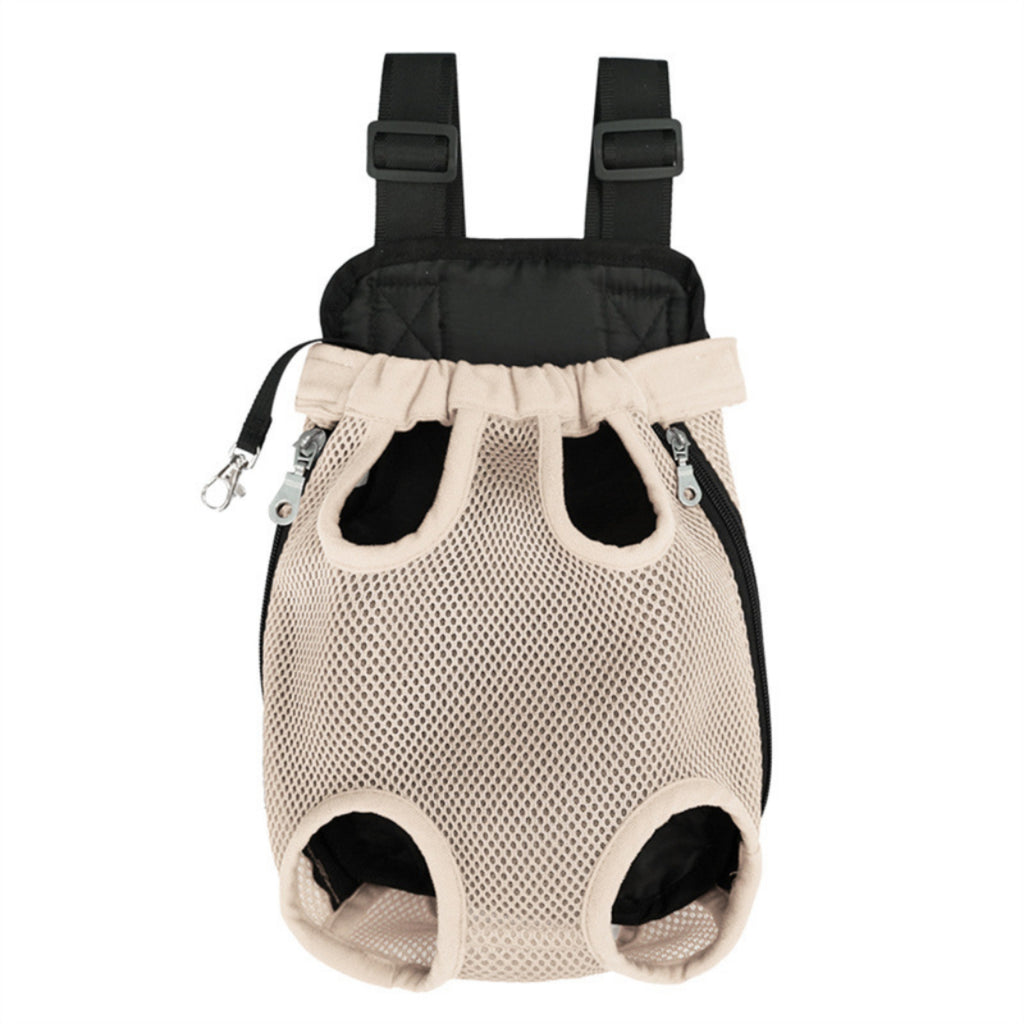 Vented Mesh Pet Carrier Backpack Front Travel Hiking Bike