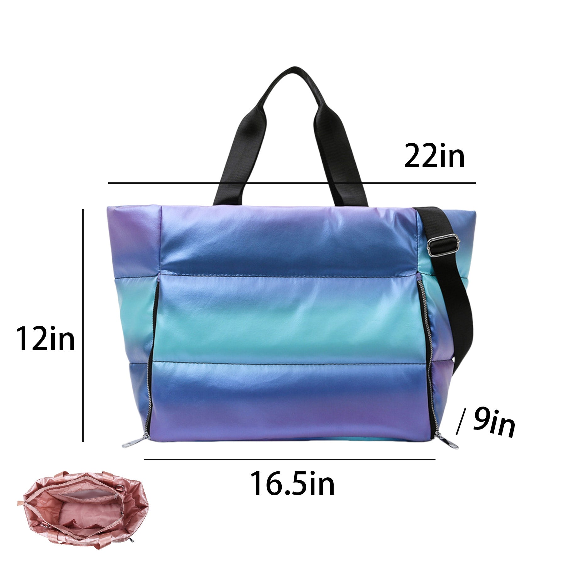 Waterproof Puffer Tote Bag