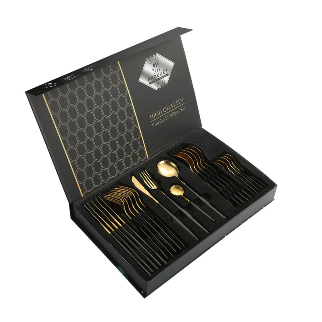 Stainless Steel Cutlery 24-Piece Set