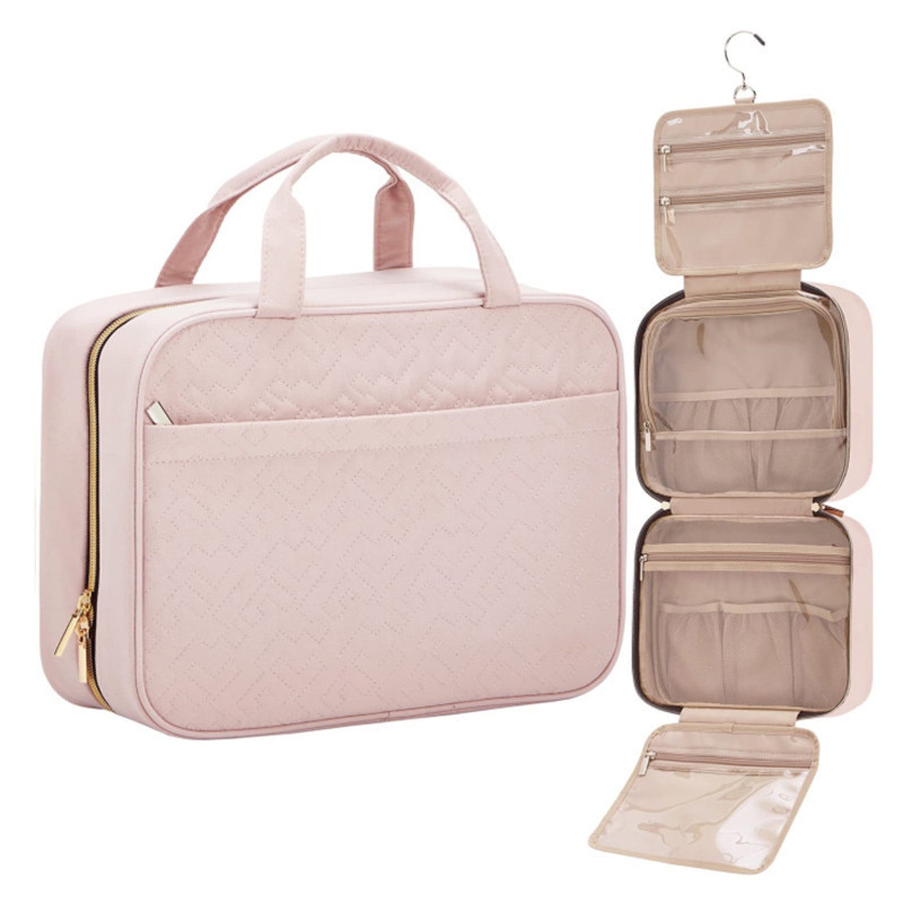 Travel Toiletry Bag with Hanging Hook Waterproof Makeup