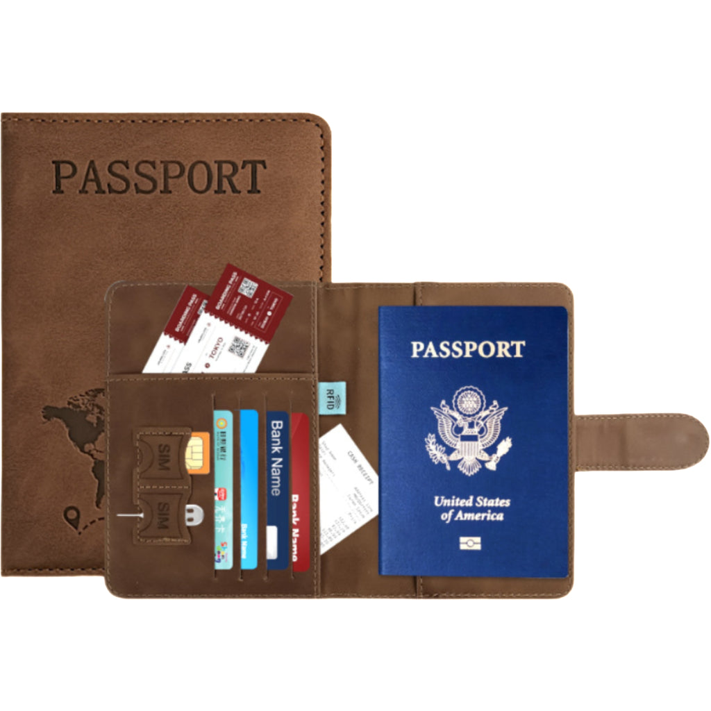 Leather Passport Protecting Cover