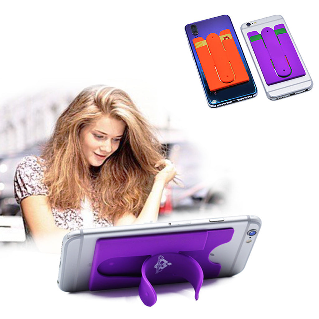 Silicone Smart Phone Kickstand Wallet