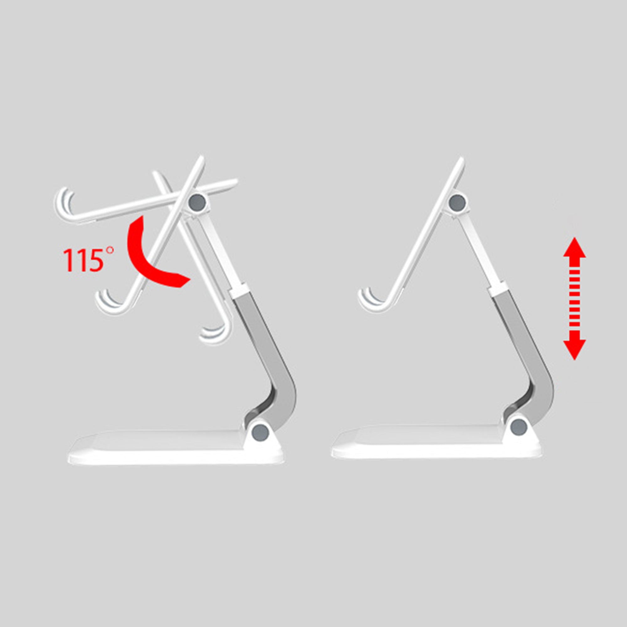 Height Adjustable Foldable Phone Holder
