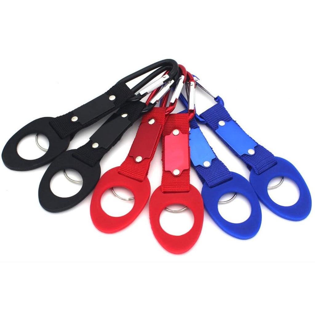 Silicone Water Bottle Holder With Carabiner Buckle