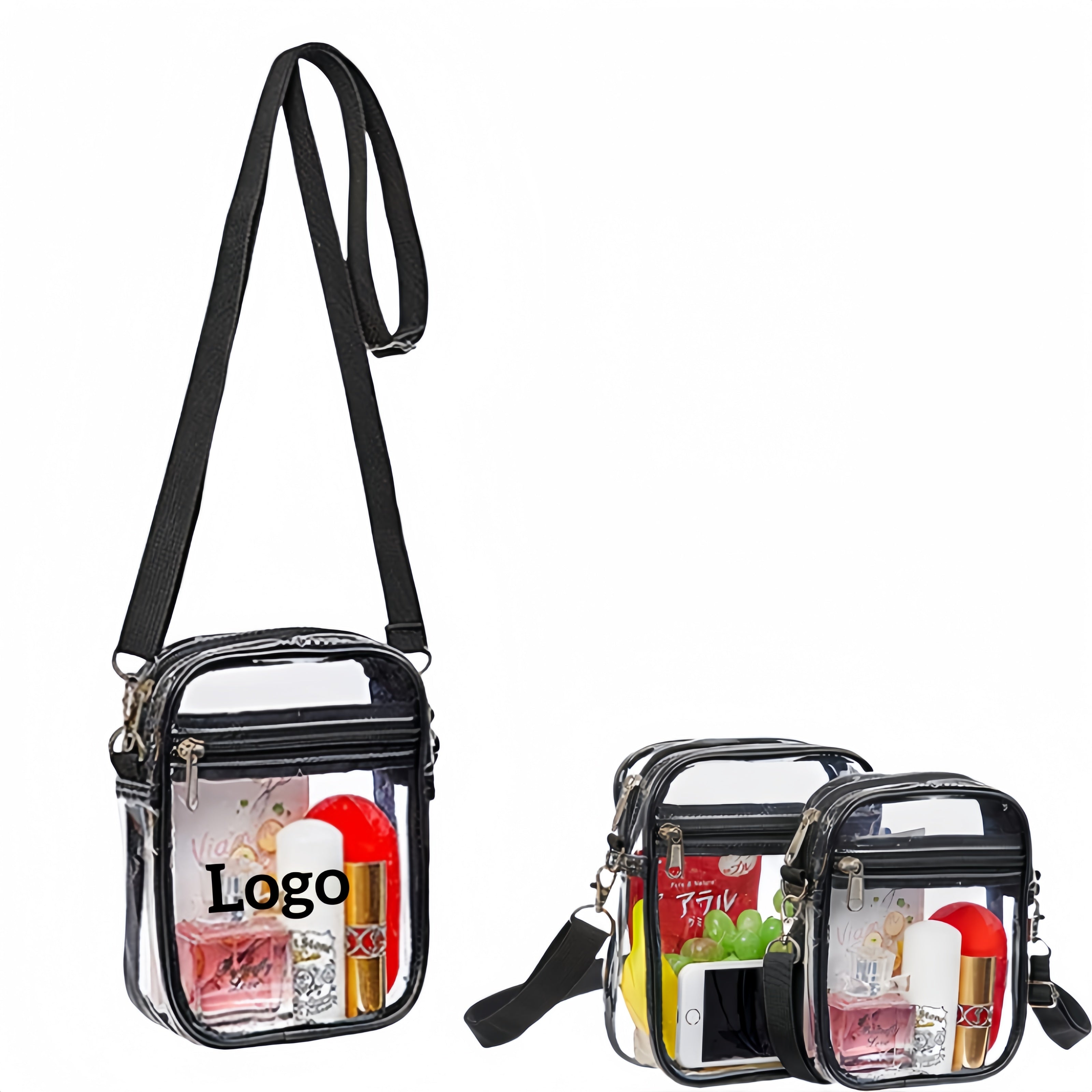 Clear Transparent Pvc Crossbody Stadium Bag