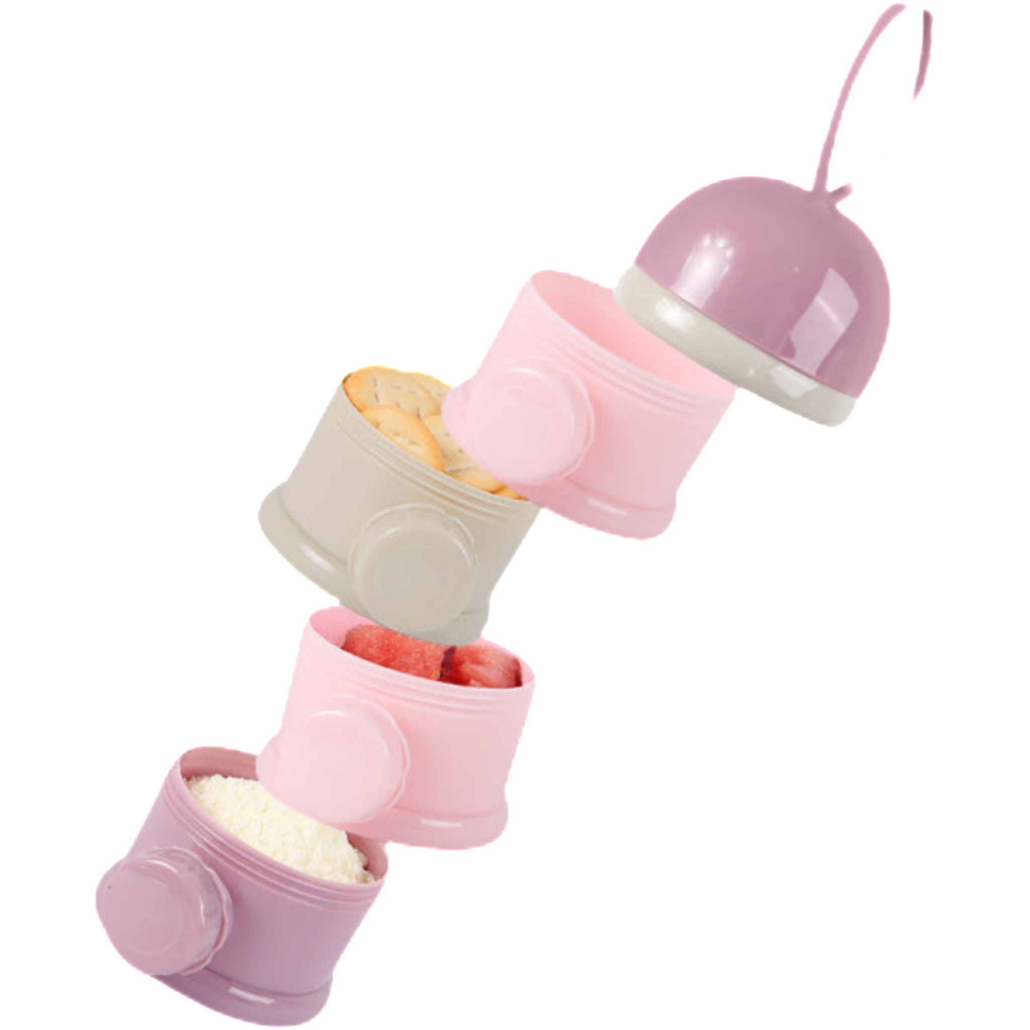4-Compartment Milk Powder Dispenser For Milk Powder Storage