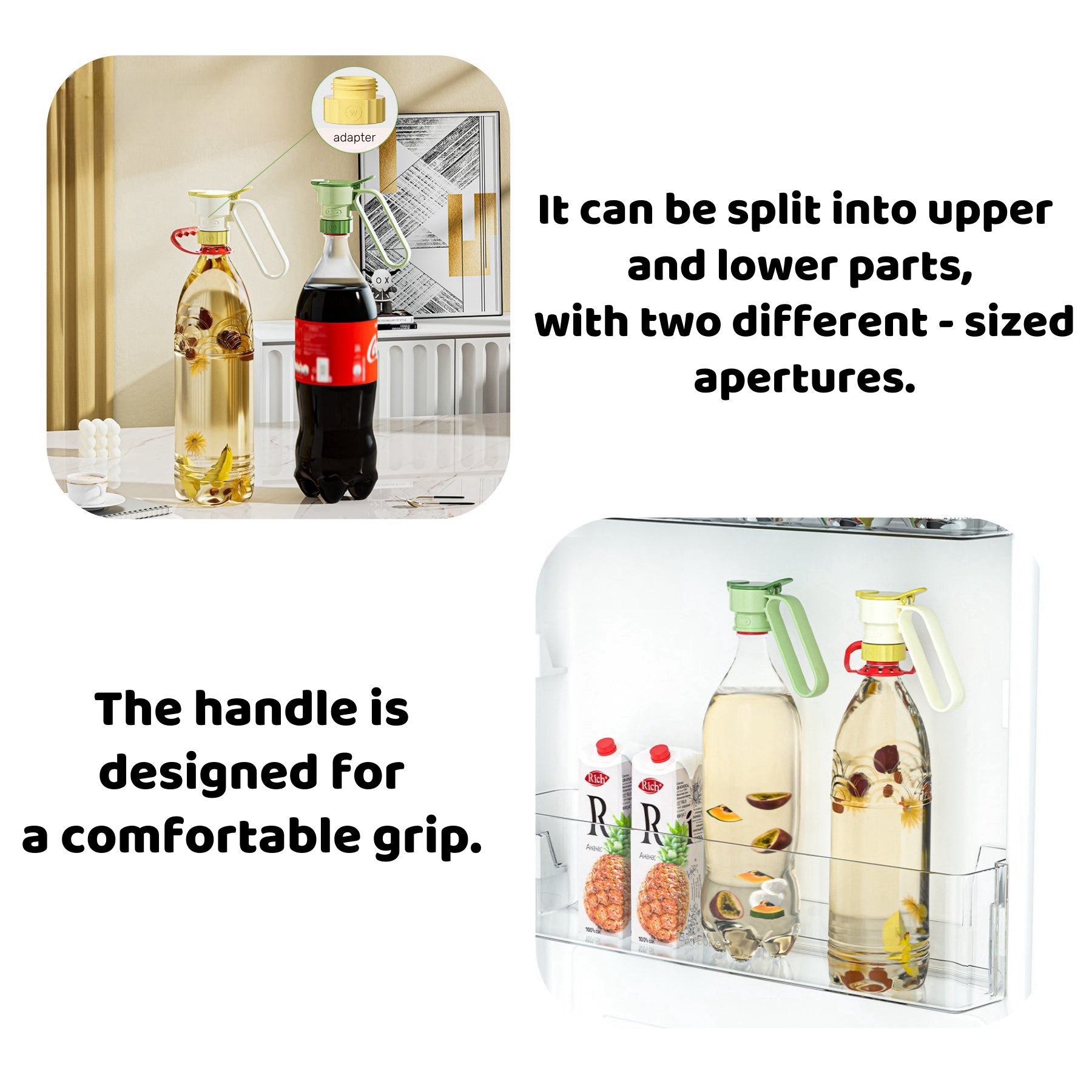Multifunctional Flow Guide Device Prevents Spills
