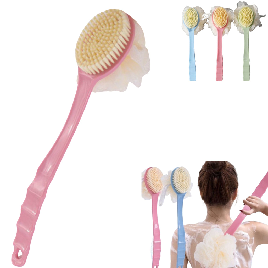 Dual Sided Long Handle Back Scrubber
