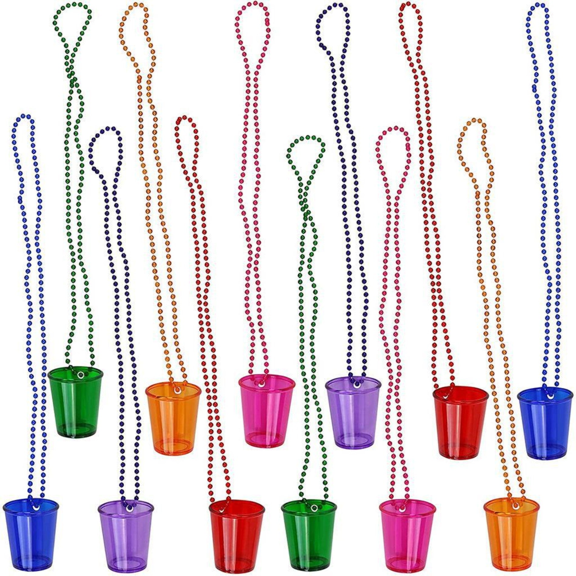 Festival Celebration Party Glass Bead Necklace