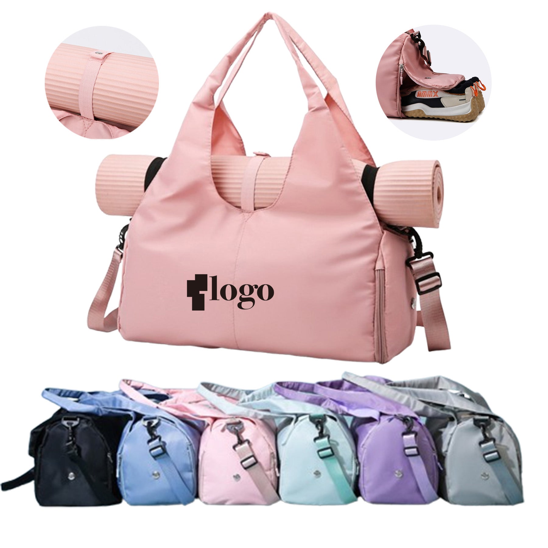 Sports Gym Bag With Separate Shoe Storage