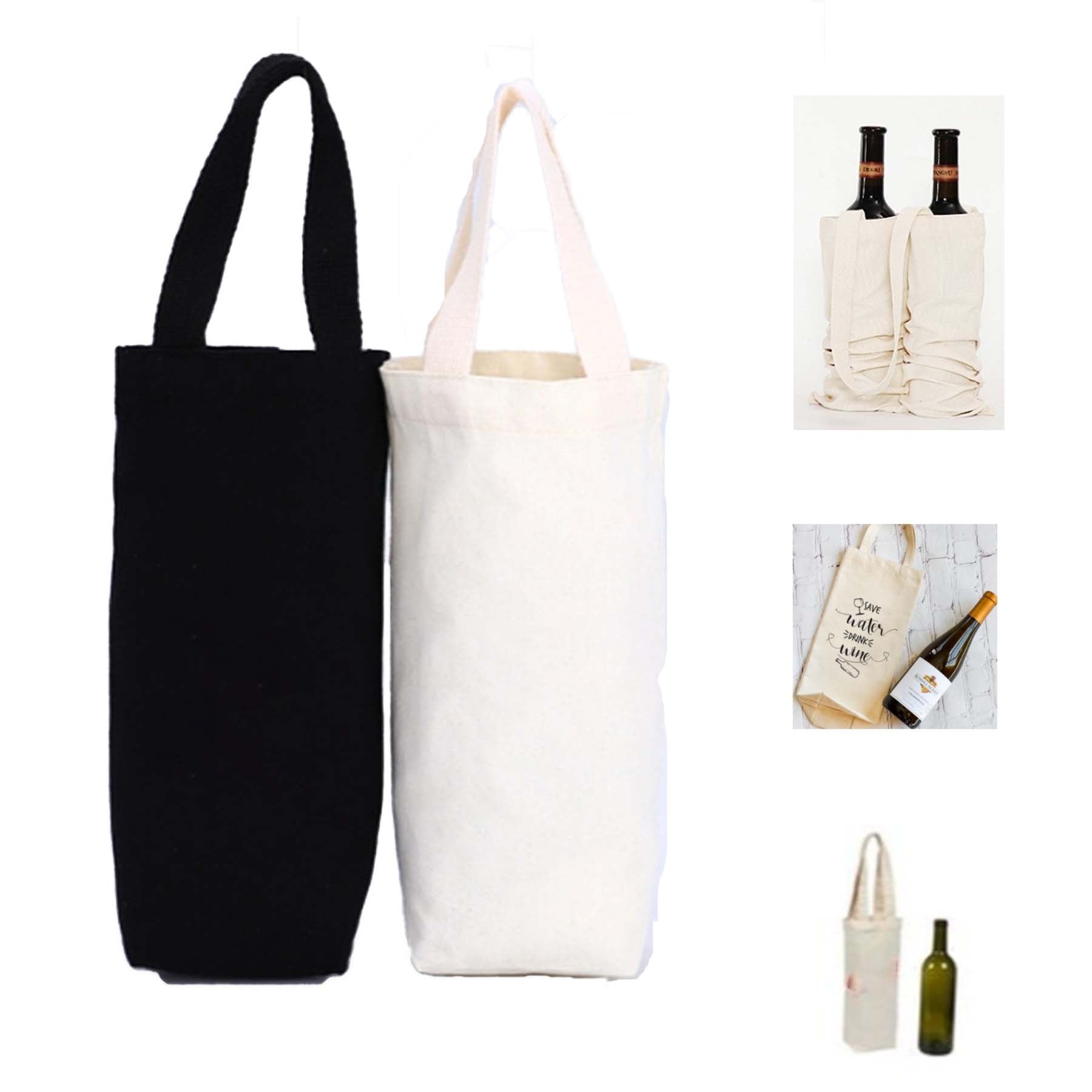 Single Bottle Wine Tote Bag