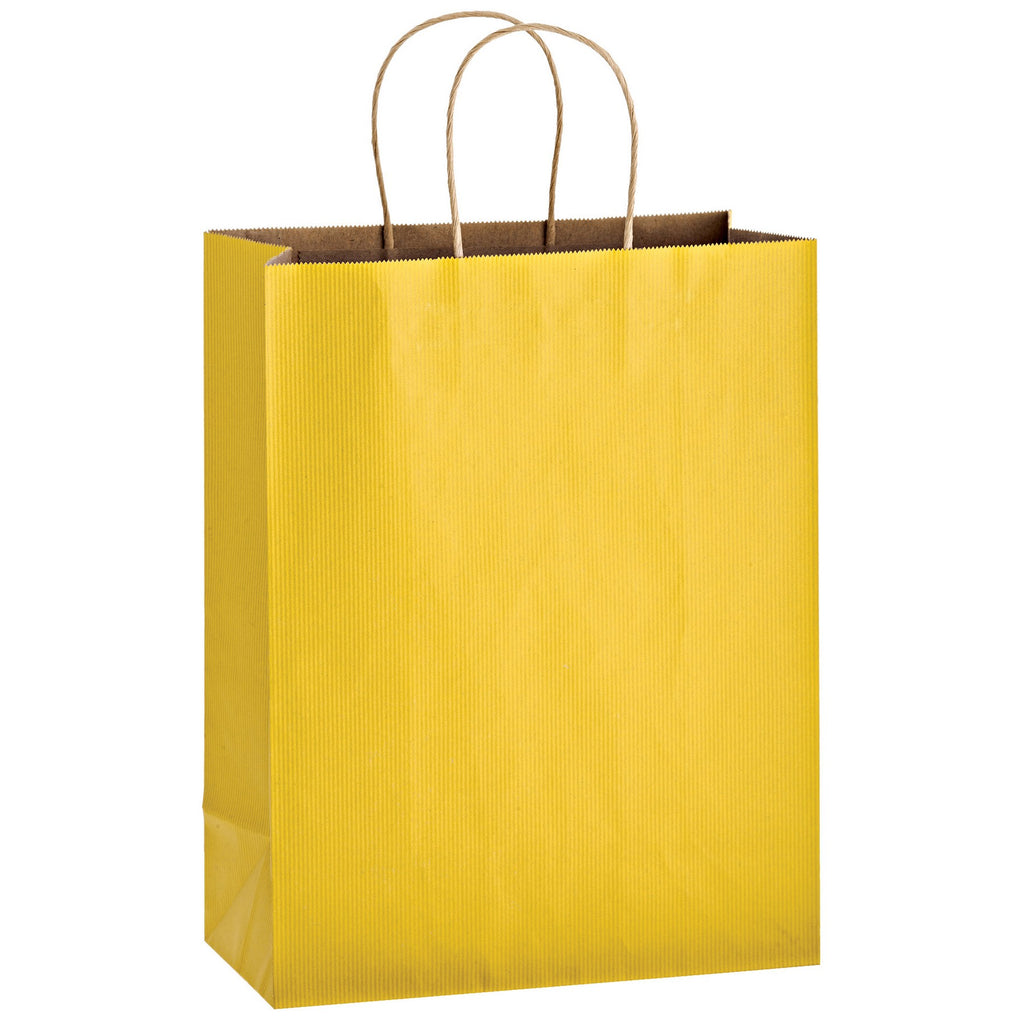 Matte Color Paper Shopper Tote Bag (10"x5"x13")
