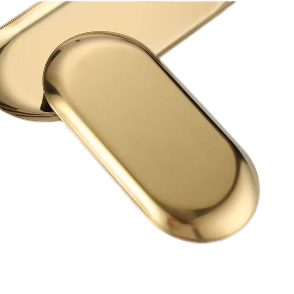 Gold 210 Stainless Steel Oval Plate Oval Tray
