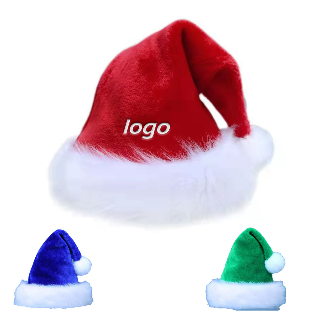 Thickened Plush Santa Hat