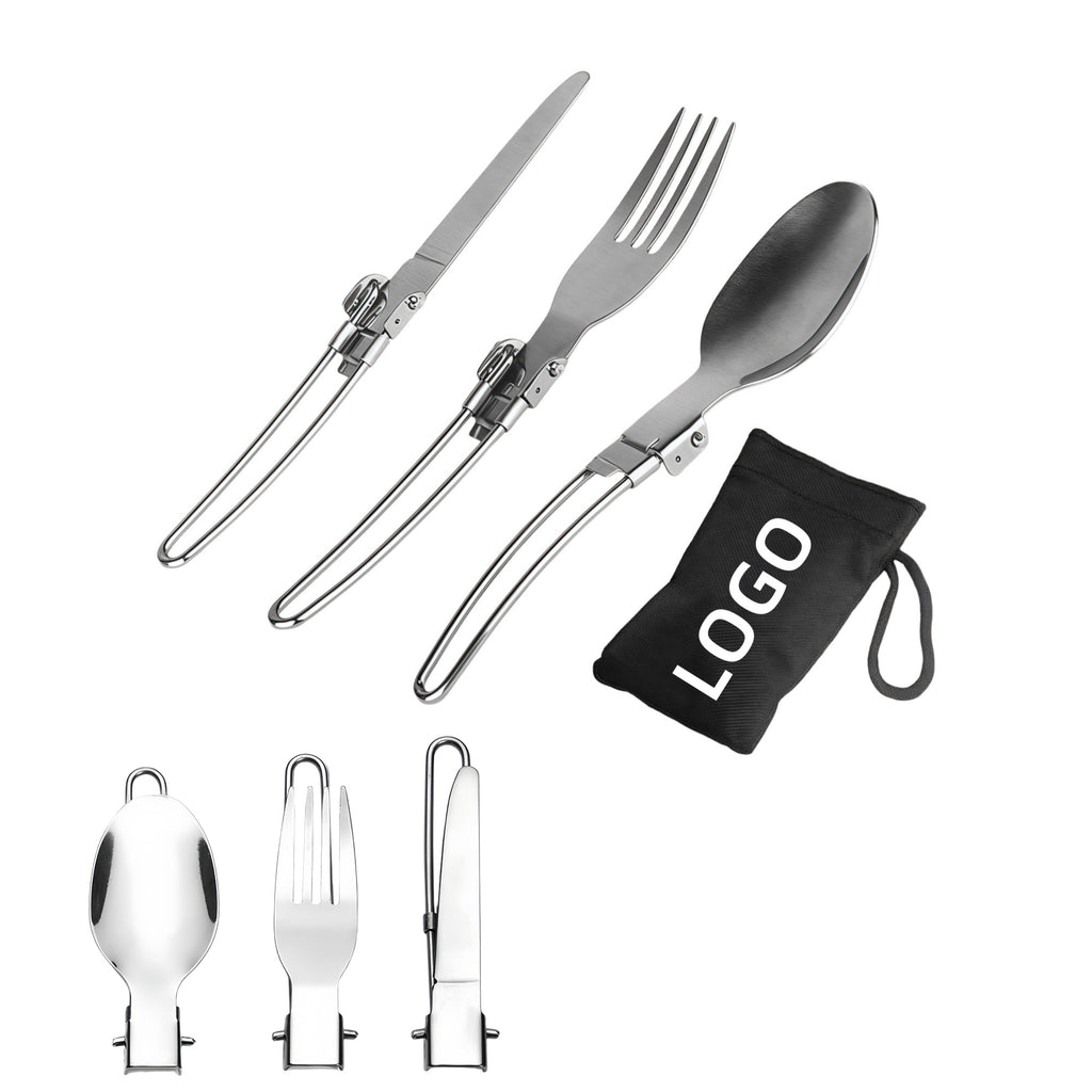 Foldable Stainless Steel Outdoor Camping Tableware
