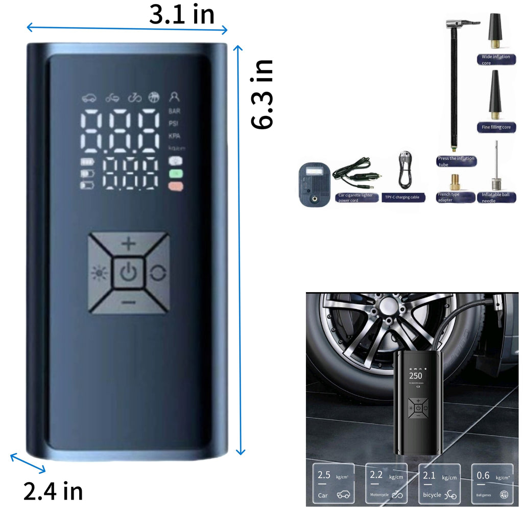 Portable Digital Display Car Air Pump