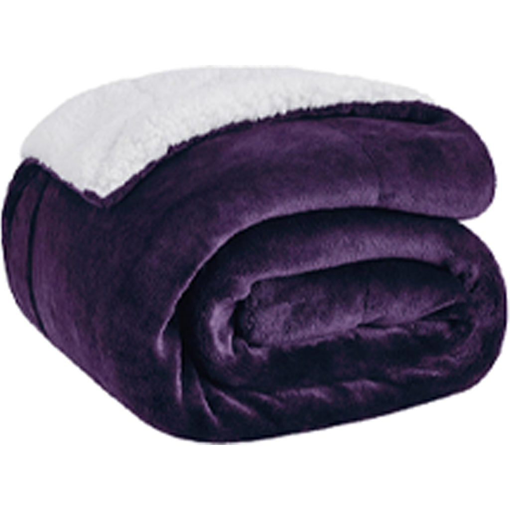 Thick Double Layer Sherpa Lambskin Blanket