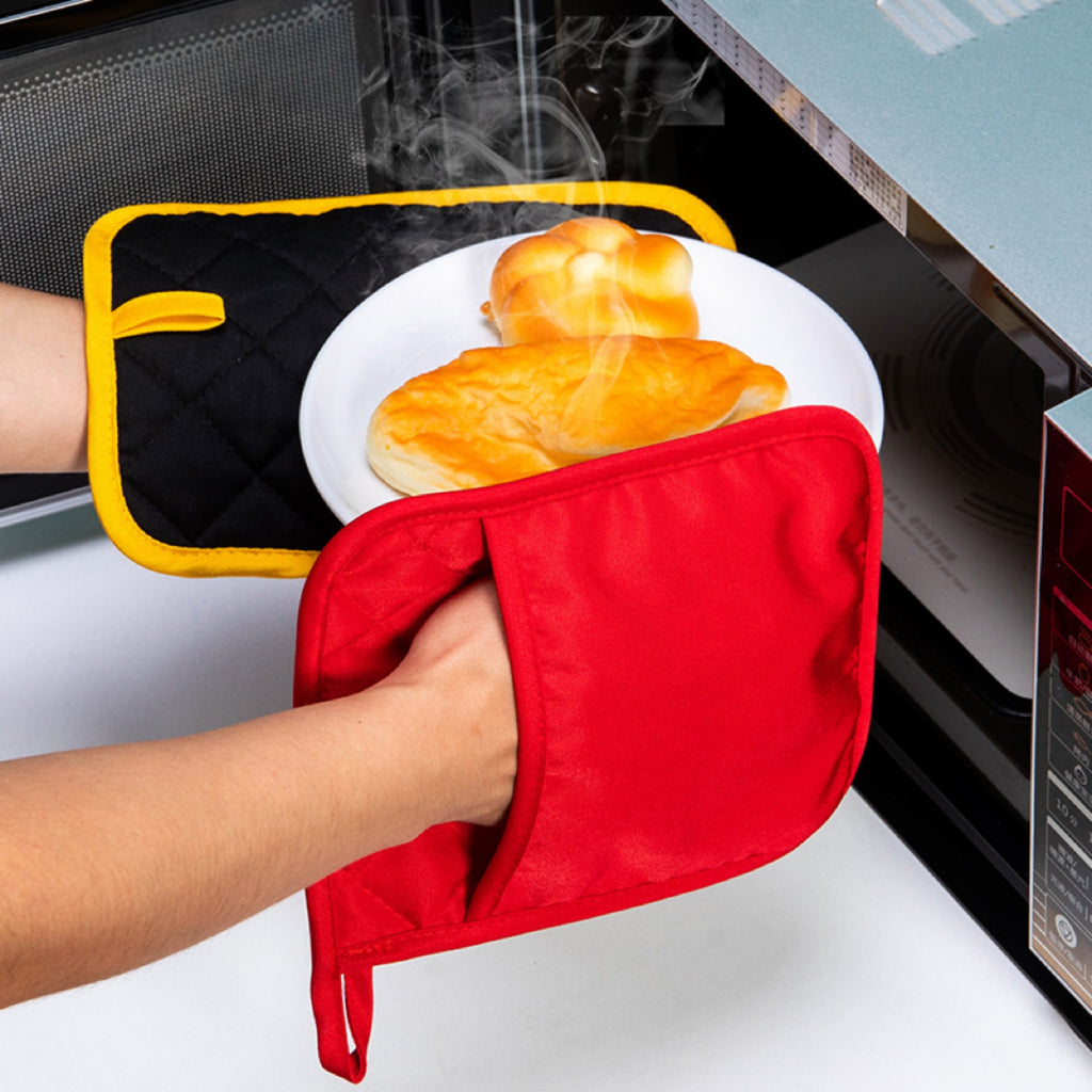 Canvas Heat-Resistant Oven Mitt