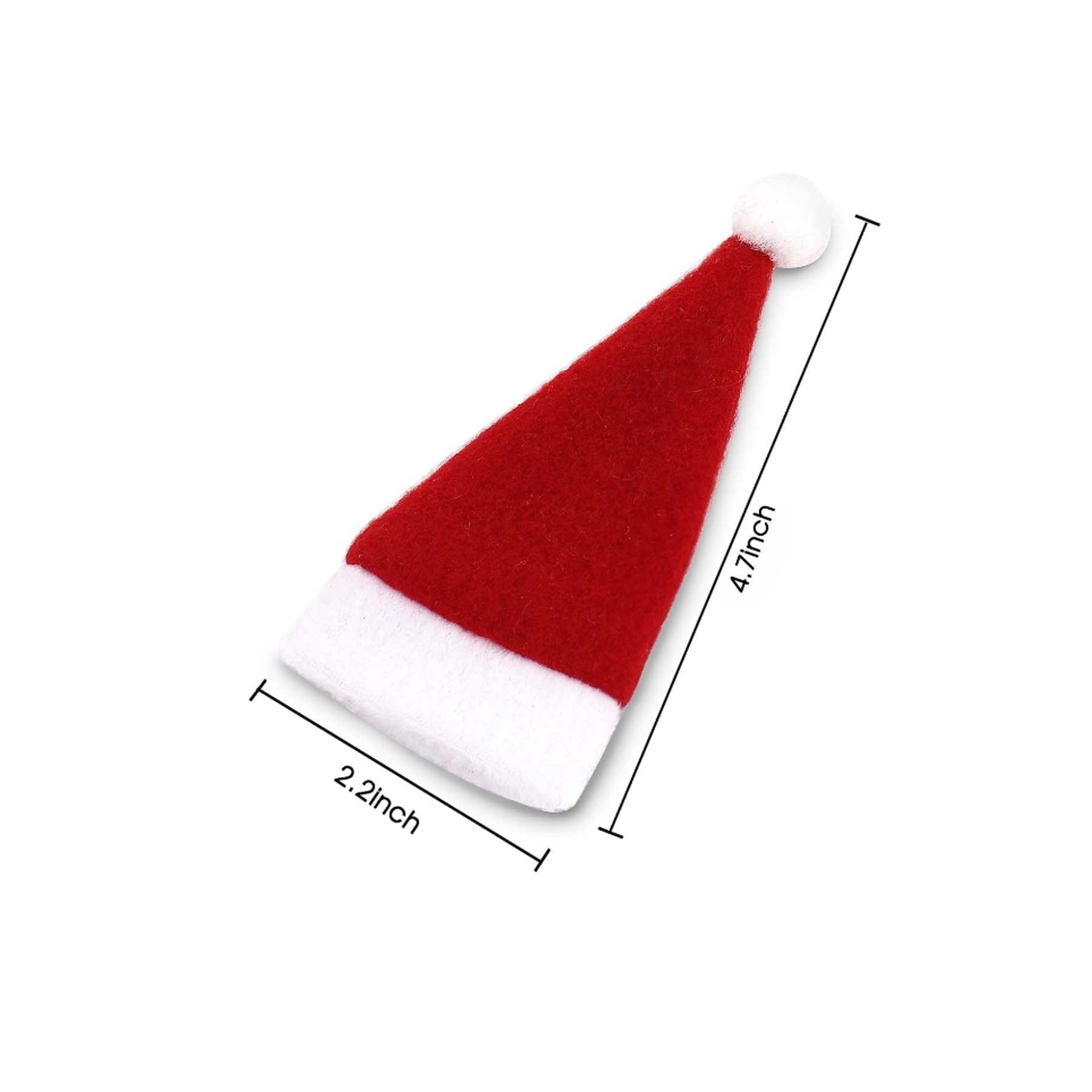 Red And White Fur Ball Cap Wine Bottle Decorative Cap