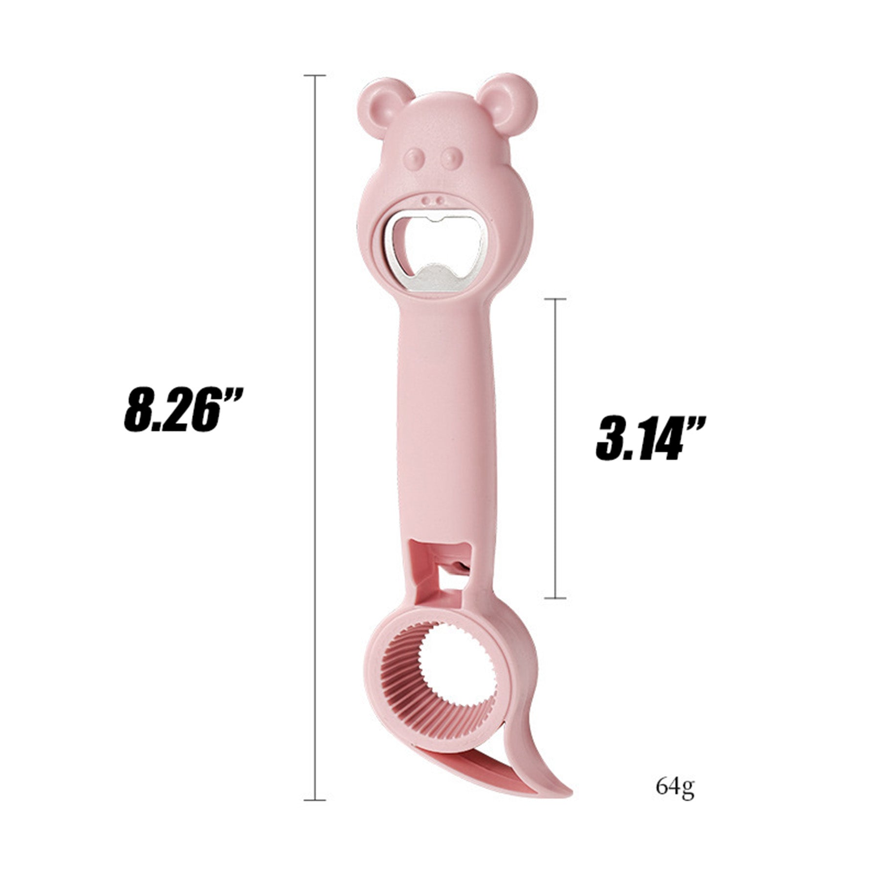 Multi-purpose 4-in-1 Bottle Opener