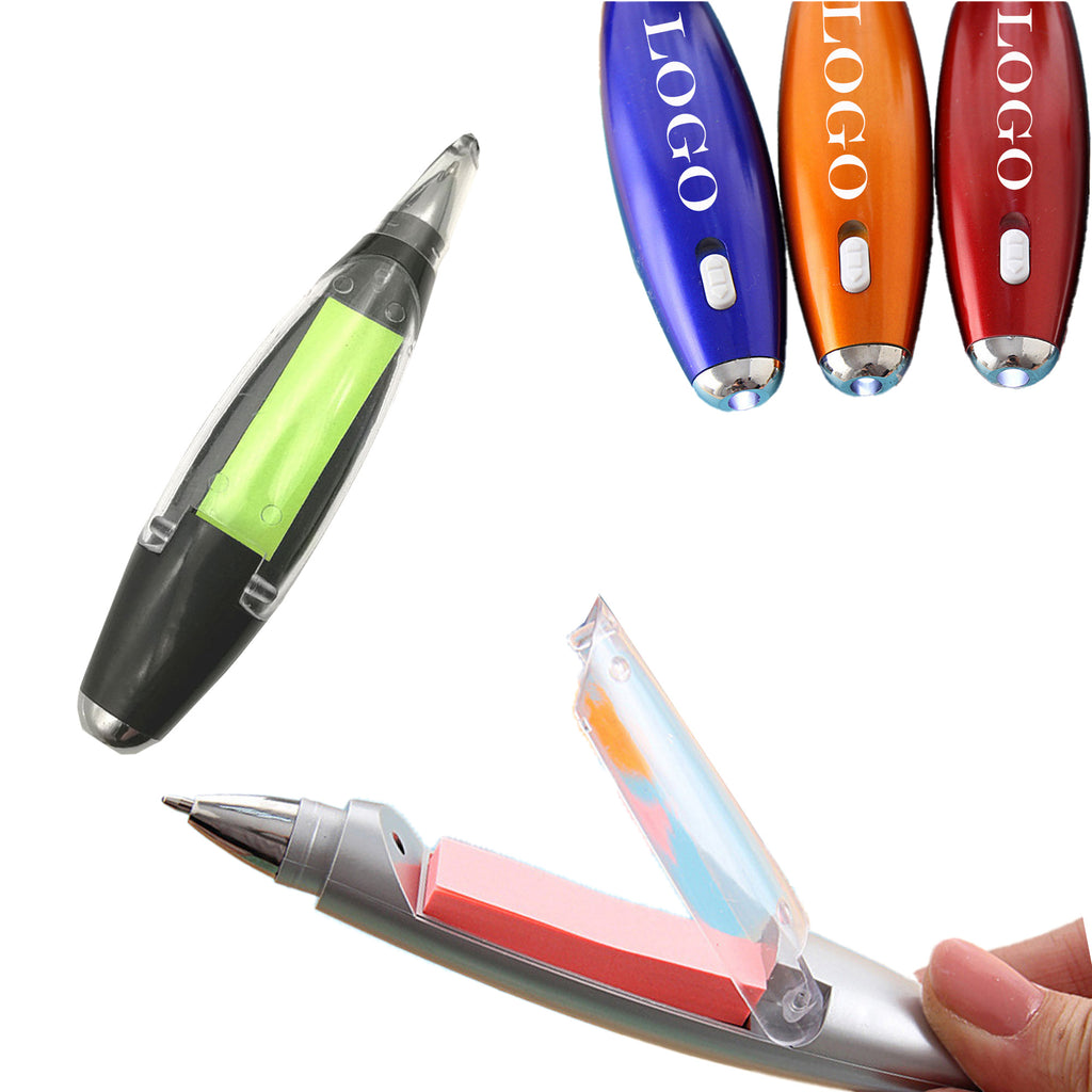 Ballpoint Pen With Sticky Notes