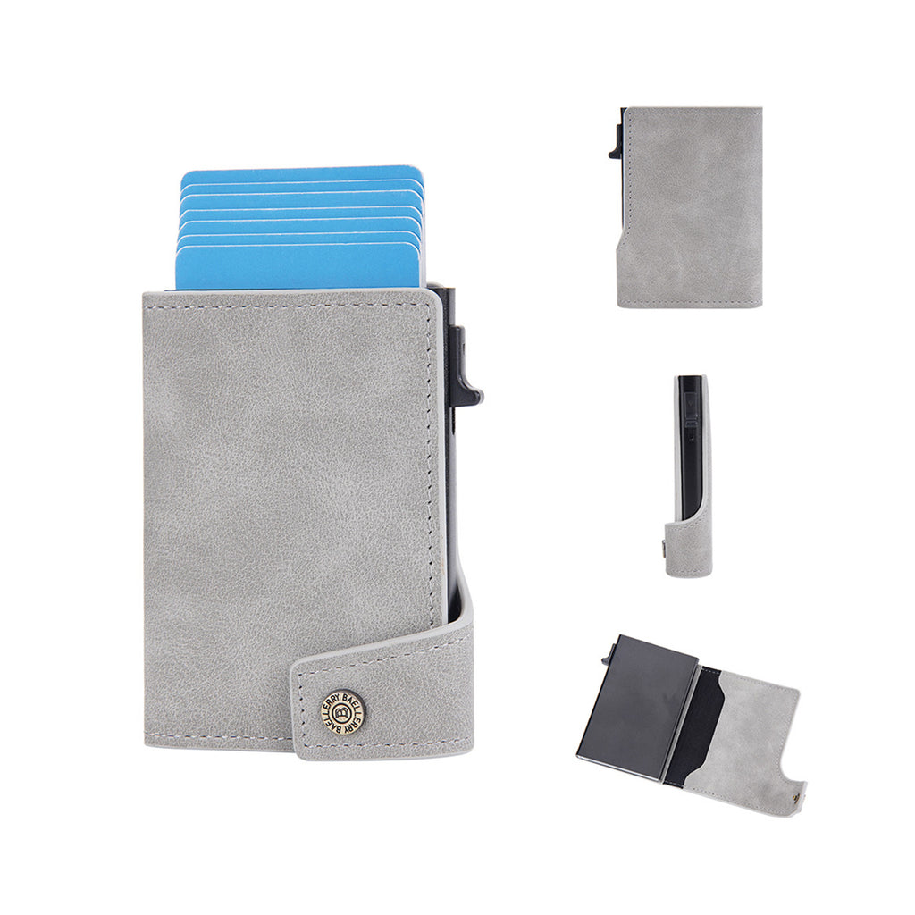 PU Business Buckle Card Case