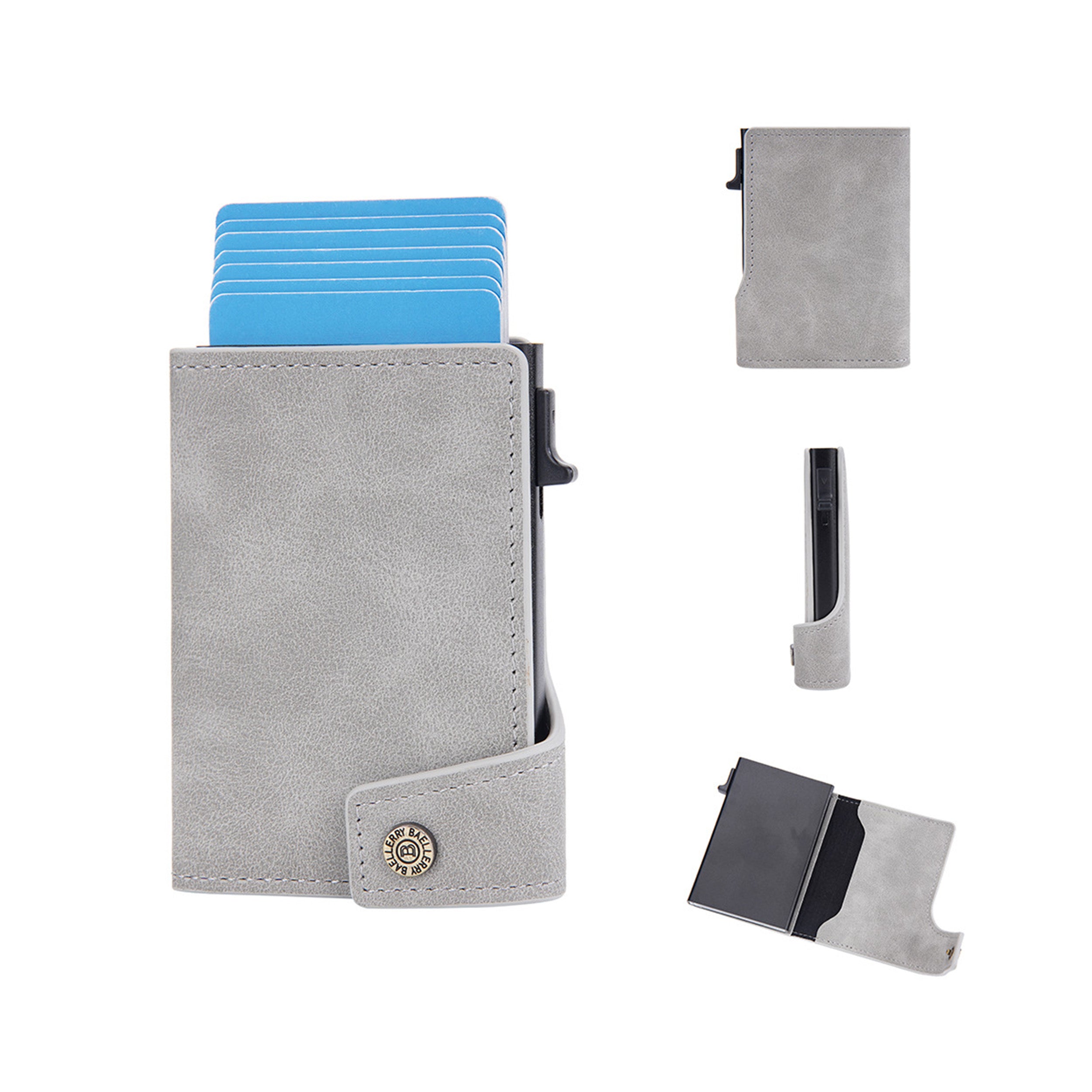 PU Business Buckle Card Case
