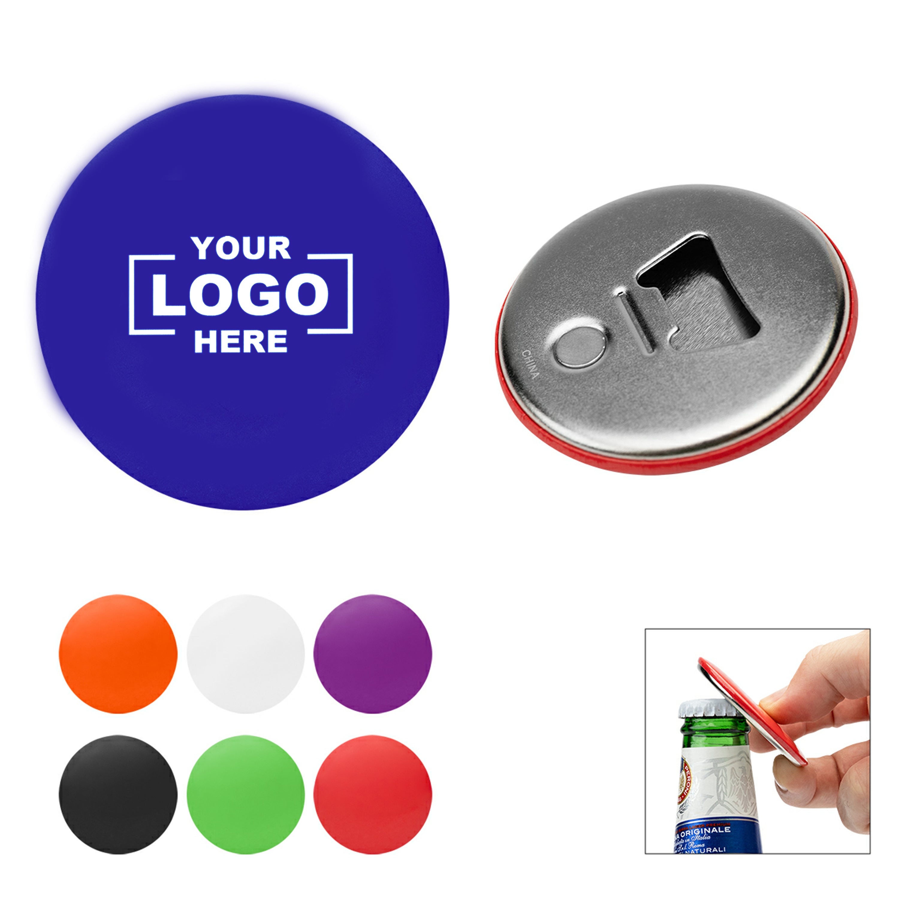 Magnetic Refrigerator Sticker Bottle Opener