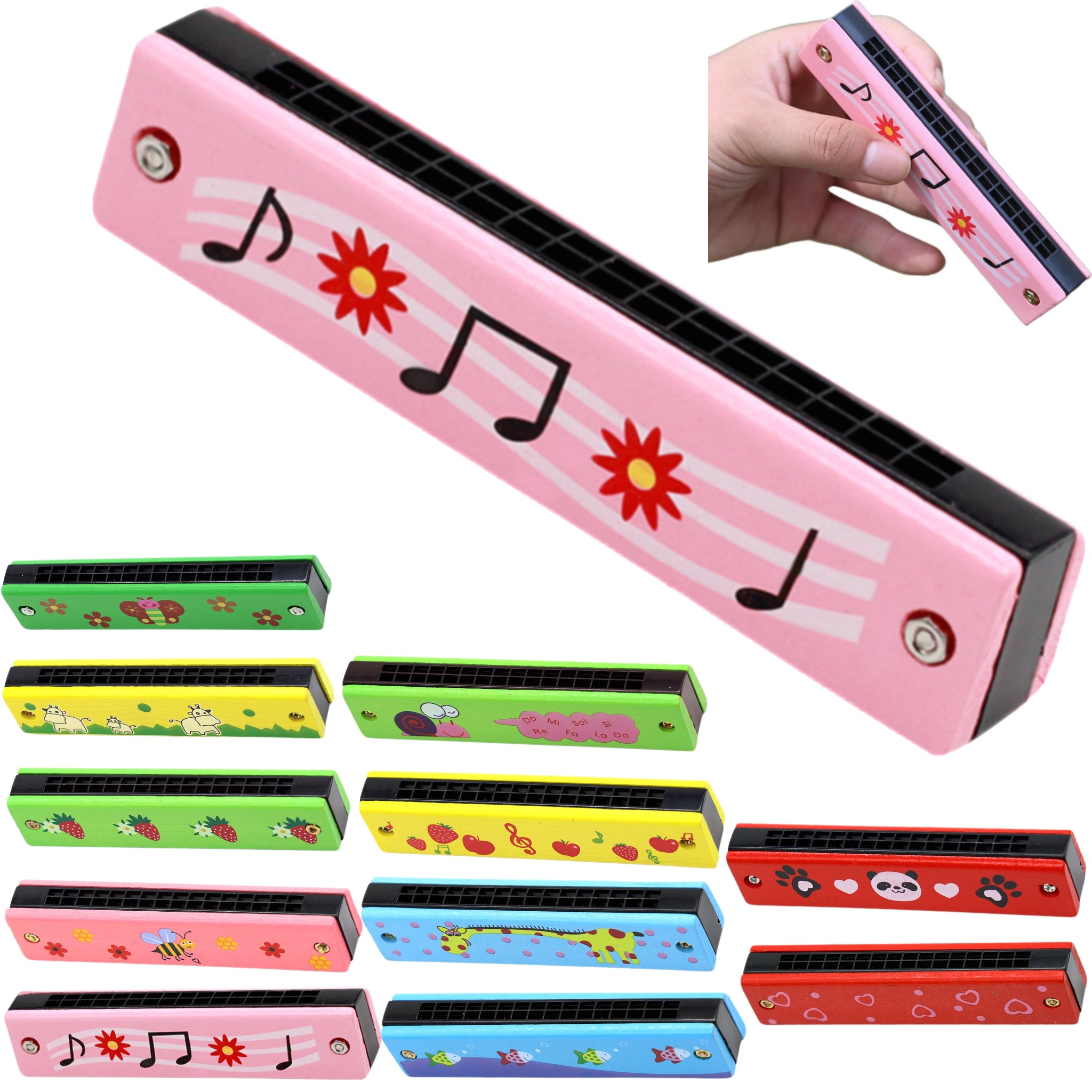Children's Wooden Harmonica Toy