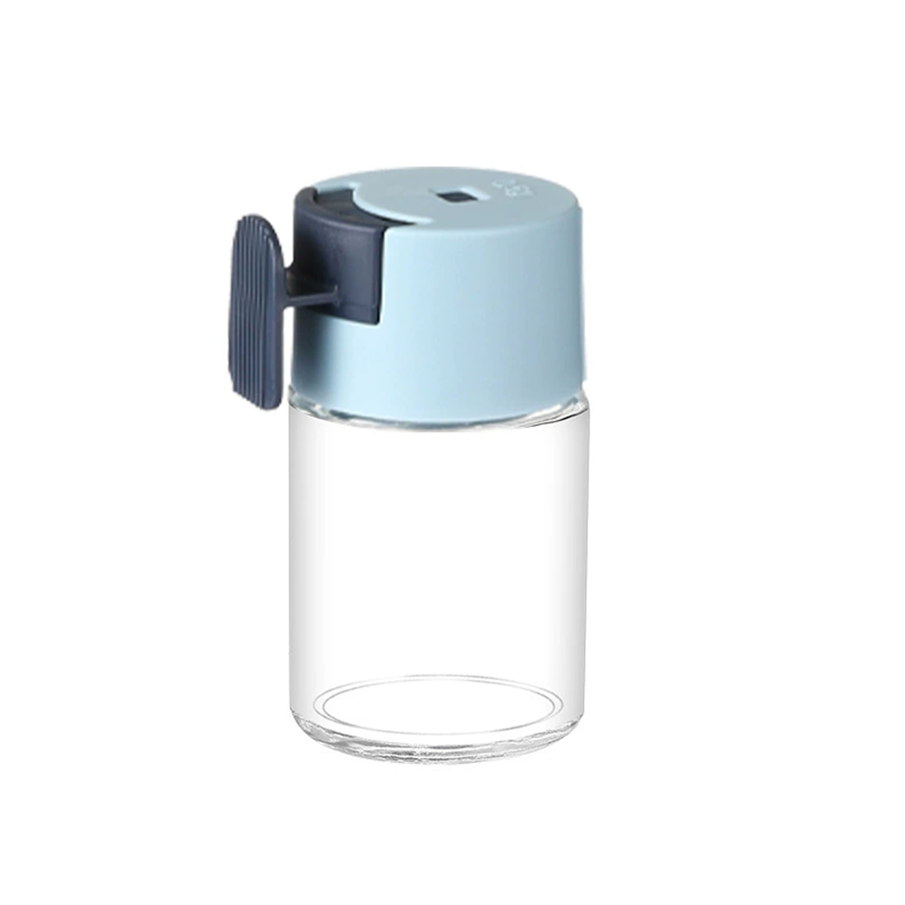 Press-type Glass Seasoning Jar with Precise Quantity Control