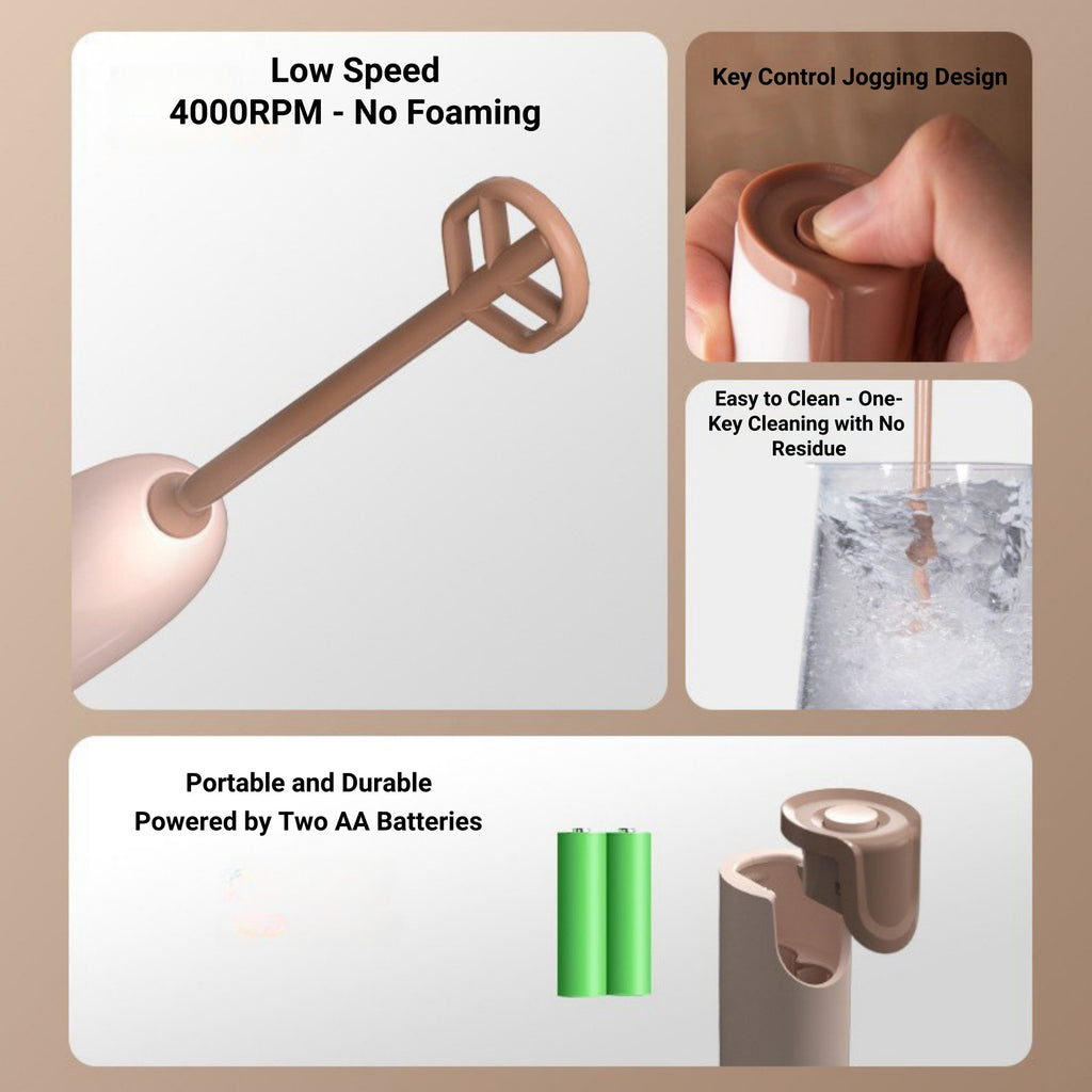 Handheld Stainless Steel Milk Frother