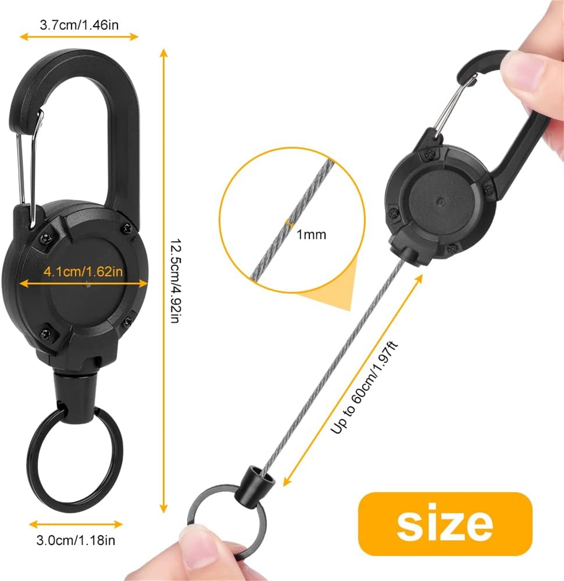 Retractable Keychain