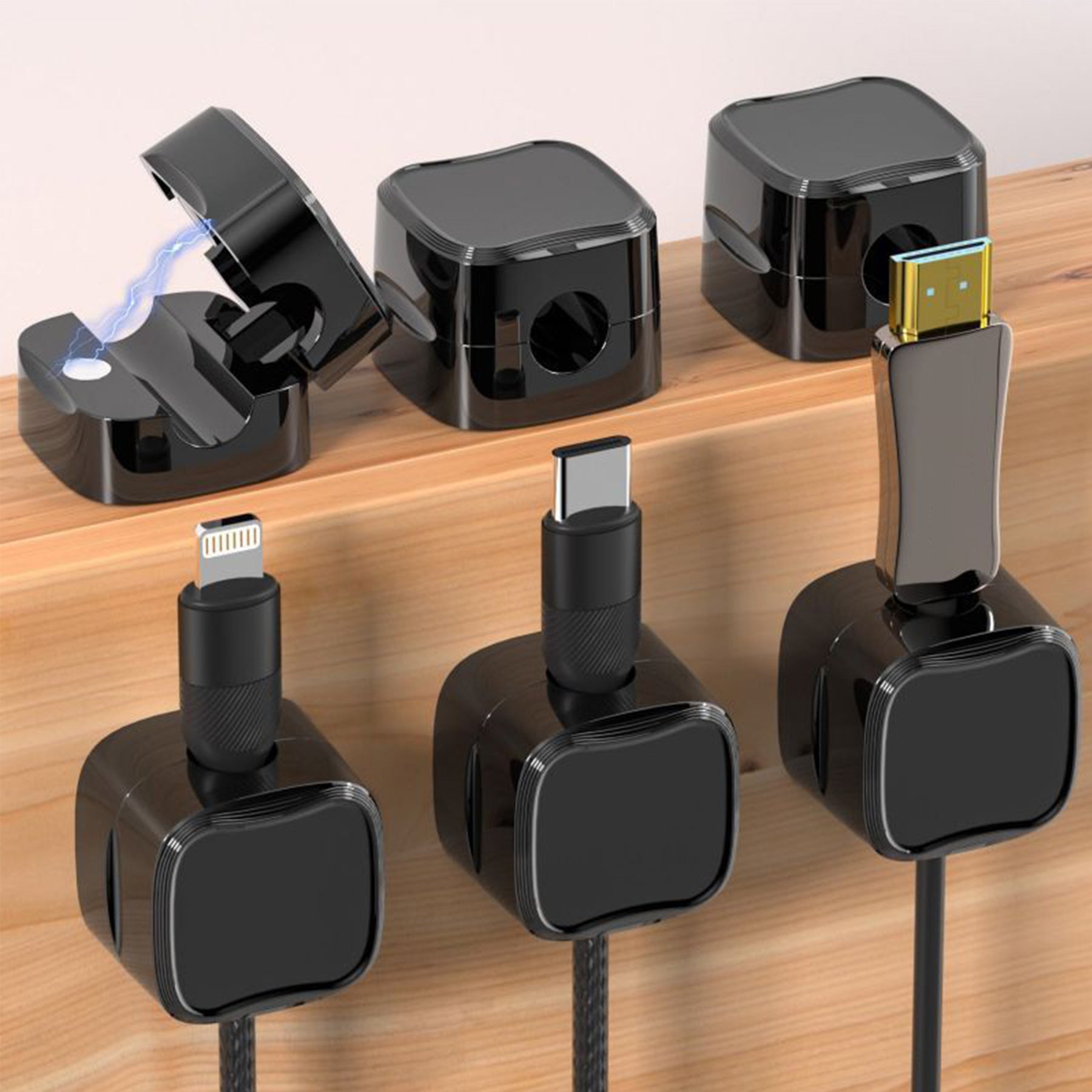Self Adhesive Magnetic Cable Organizer Clip