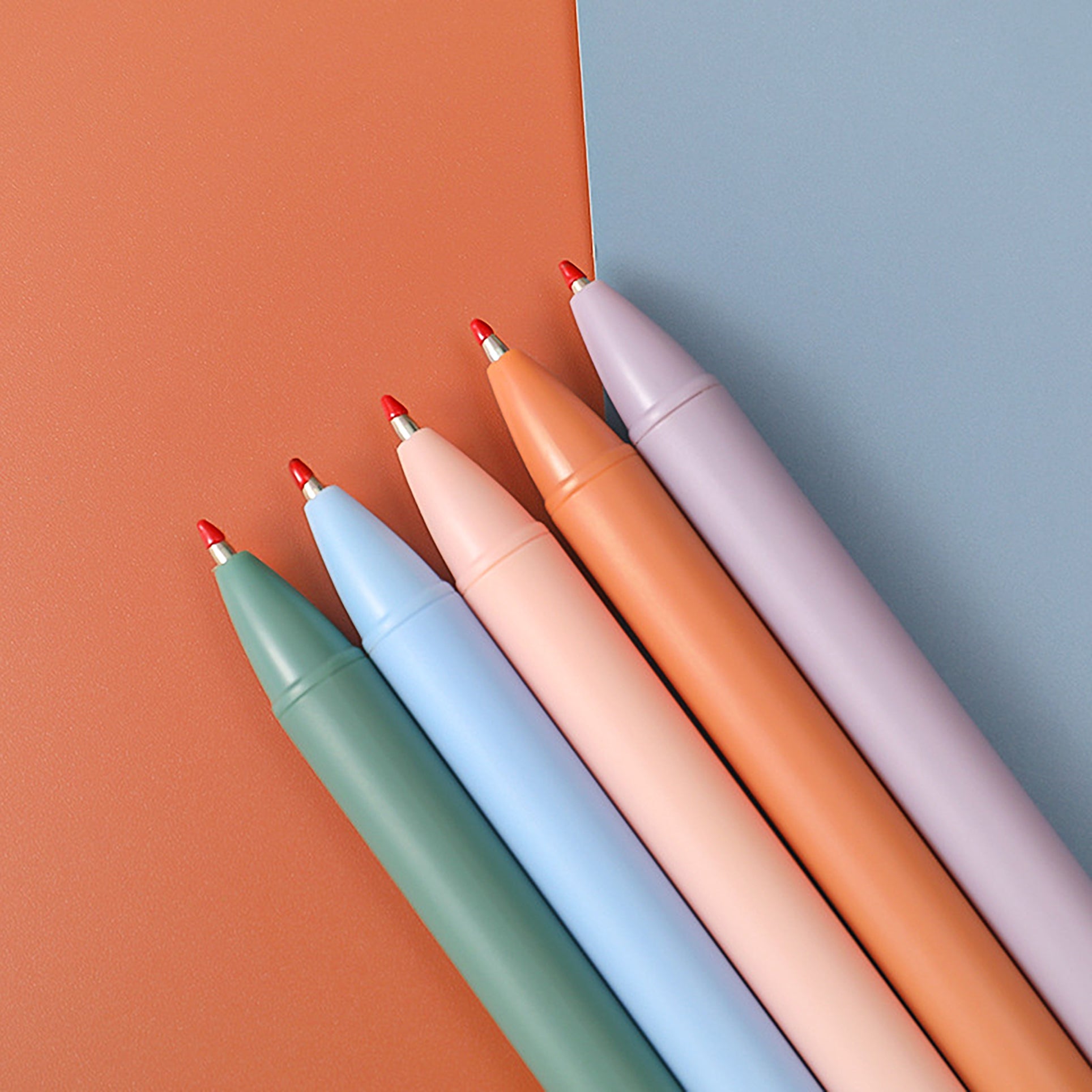 Simple Macaron Color Retractable Ballpoint Pens