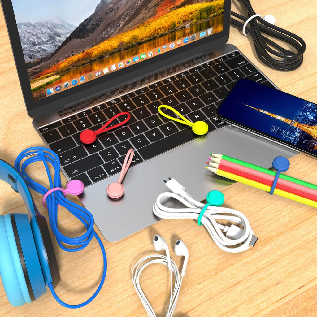 Silicone Magnetic Cord Winders Cable Ties