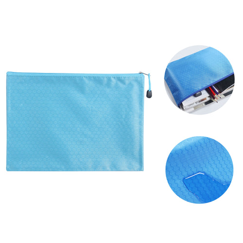 A4 Football Pattern Waterproof Zipper File Organizer